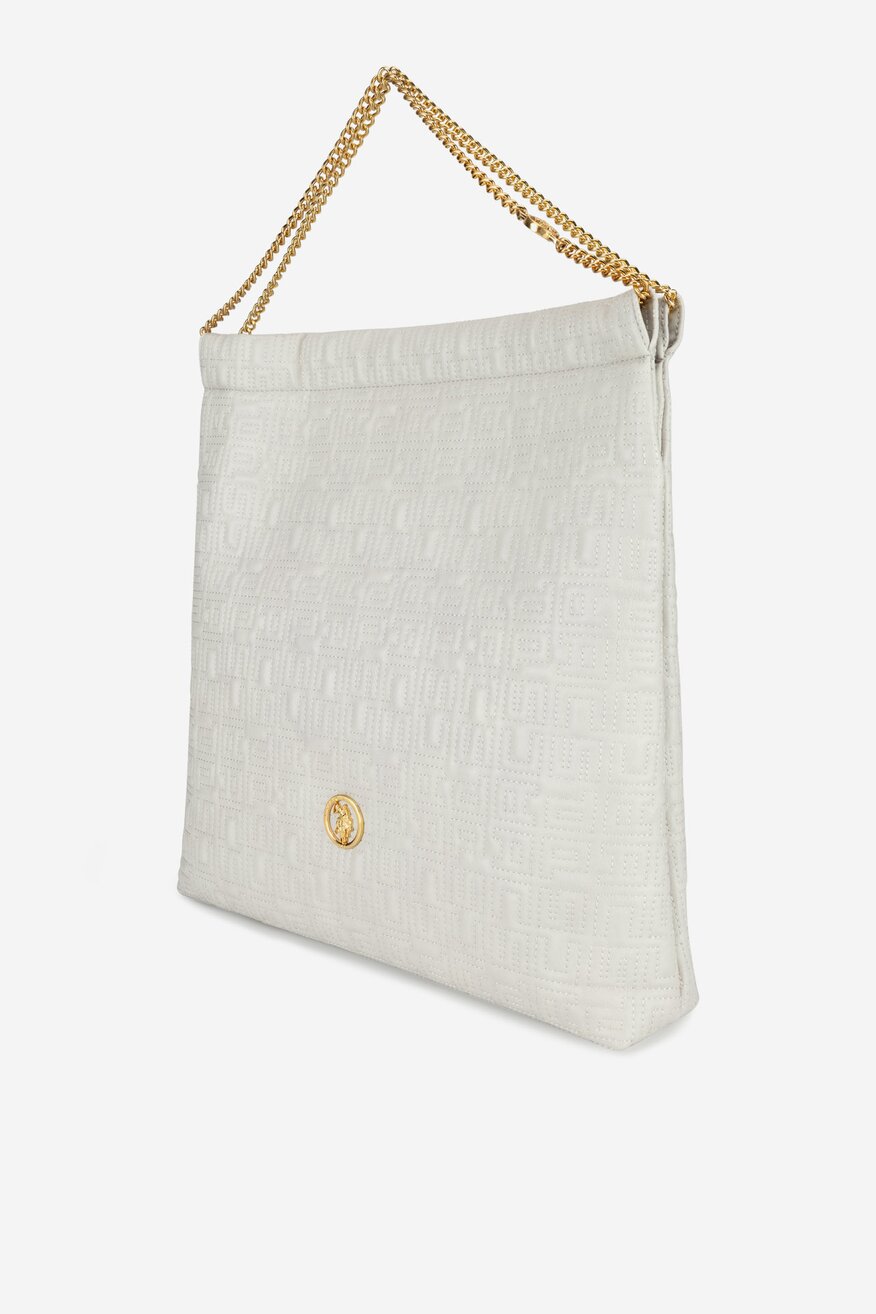 Дамска чанта U.S. POLO ASSN. СЛОНОВА КОСТ - 5905588977582