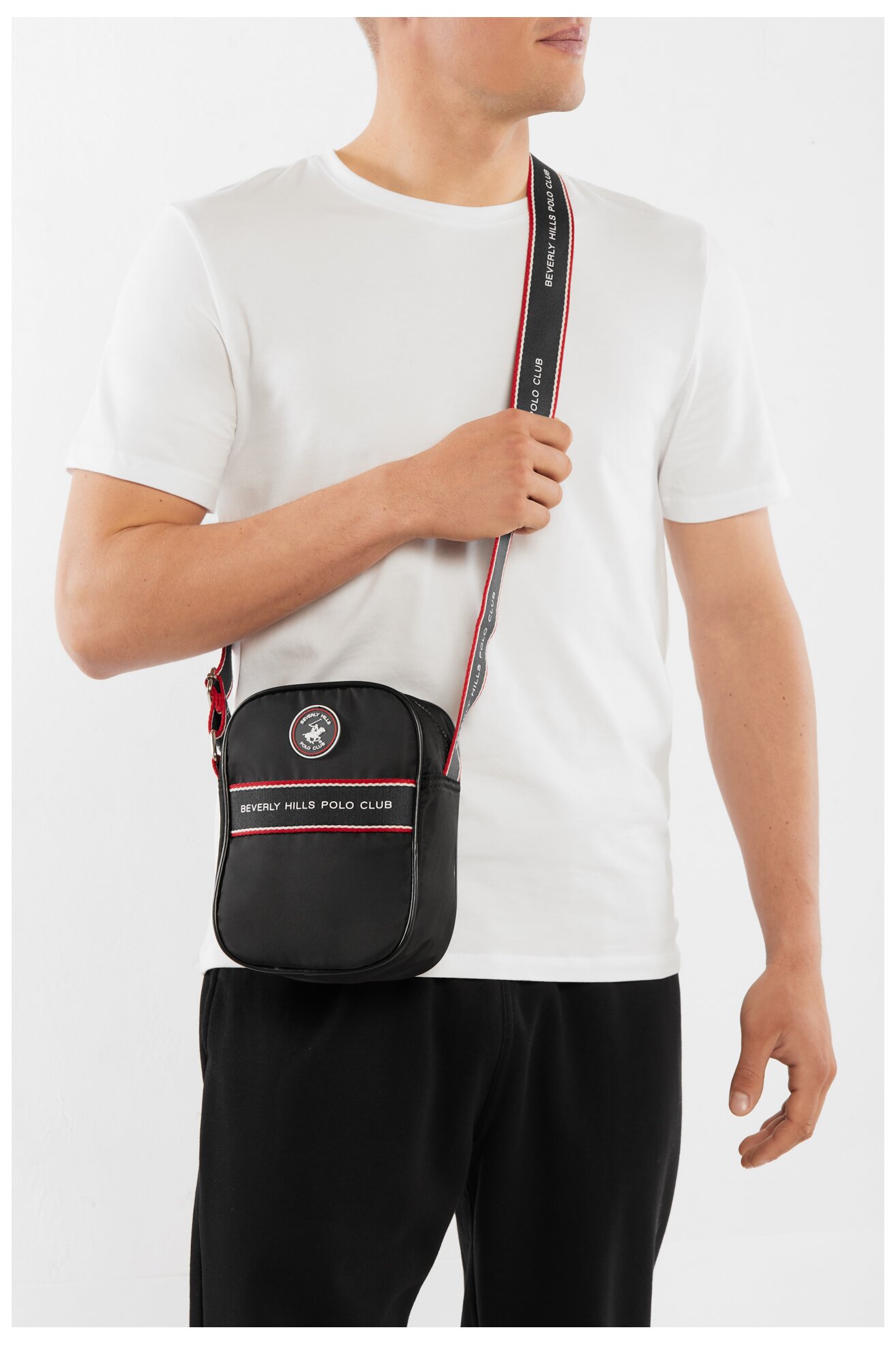 Muška torba Beverly Hills Polo Club BHPC-M-011-CCC-05 CRNA