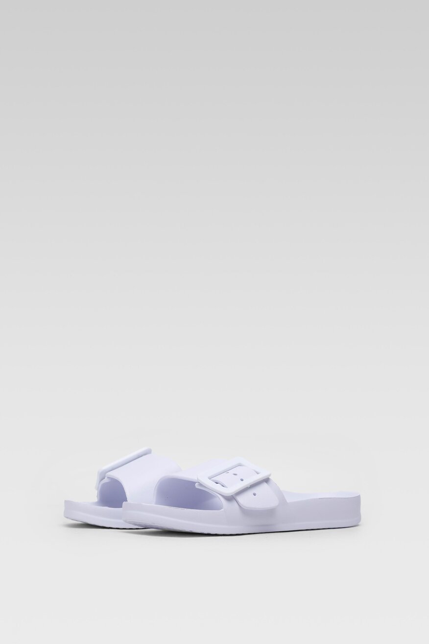 
                Big Star - Klapki pastelowe białe - 5904248202965