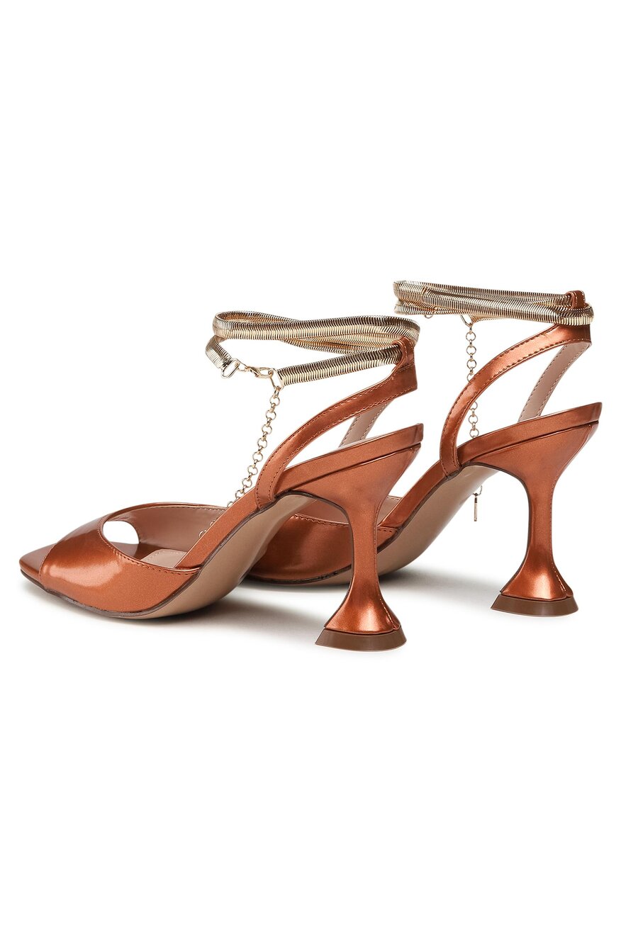 
                Jenny Fairy - Sandały na obcasie miedziane - 5903698706566