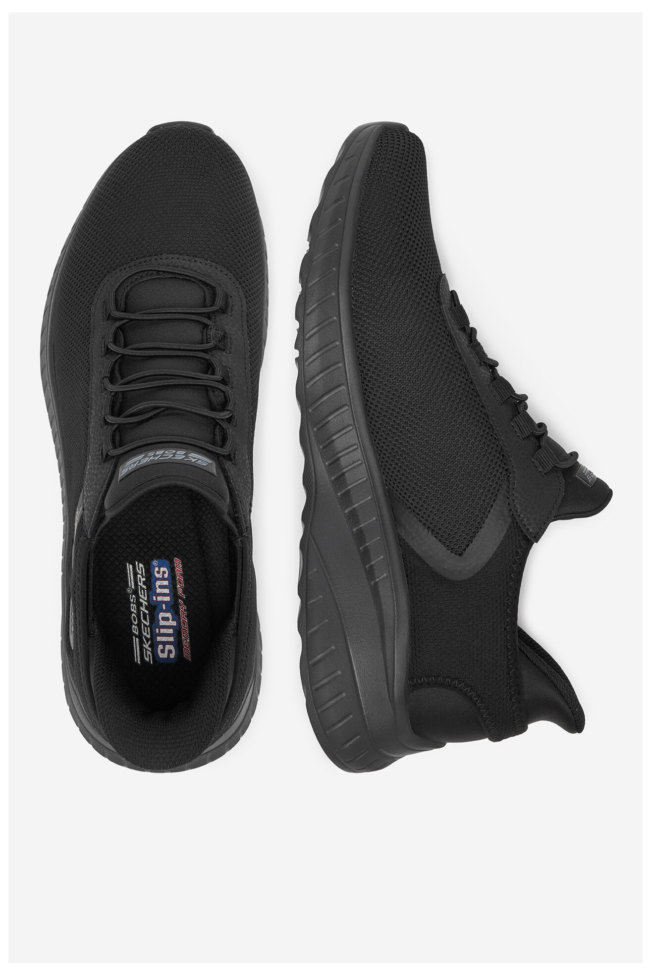 Sportcipő Skechers SLIP INS BOBS SPORT SQUAD 118303 BBK_ FEKETE