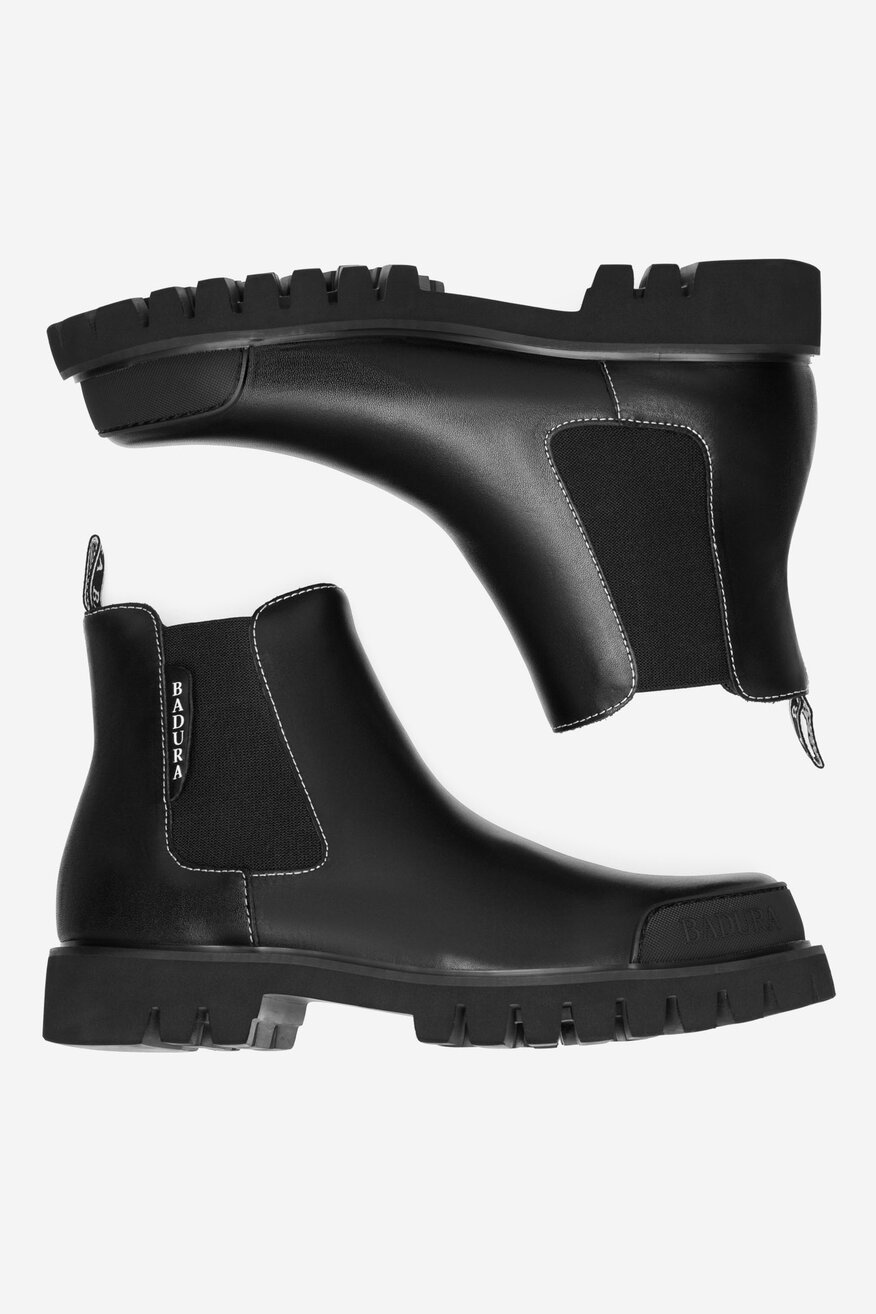 Badura - Botki skórzane - 5905588909446