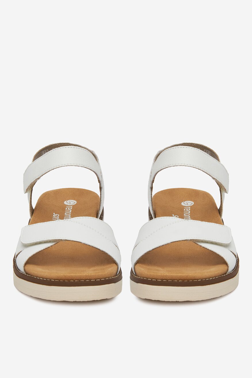 Remonte - Sandały skórzane na koturnie - 2230078403832