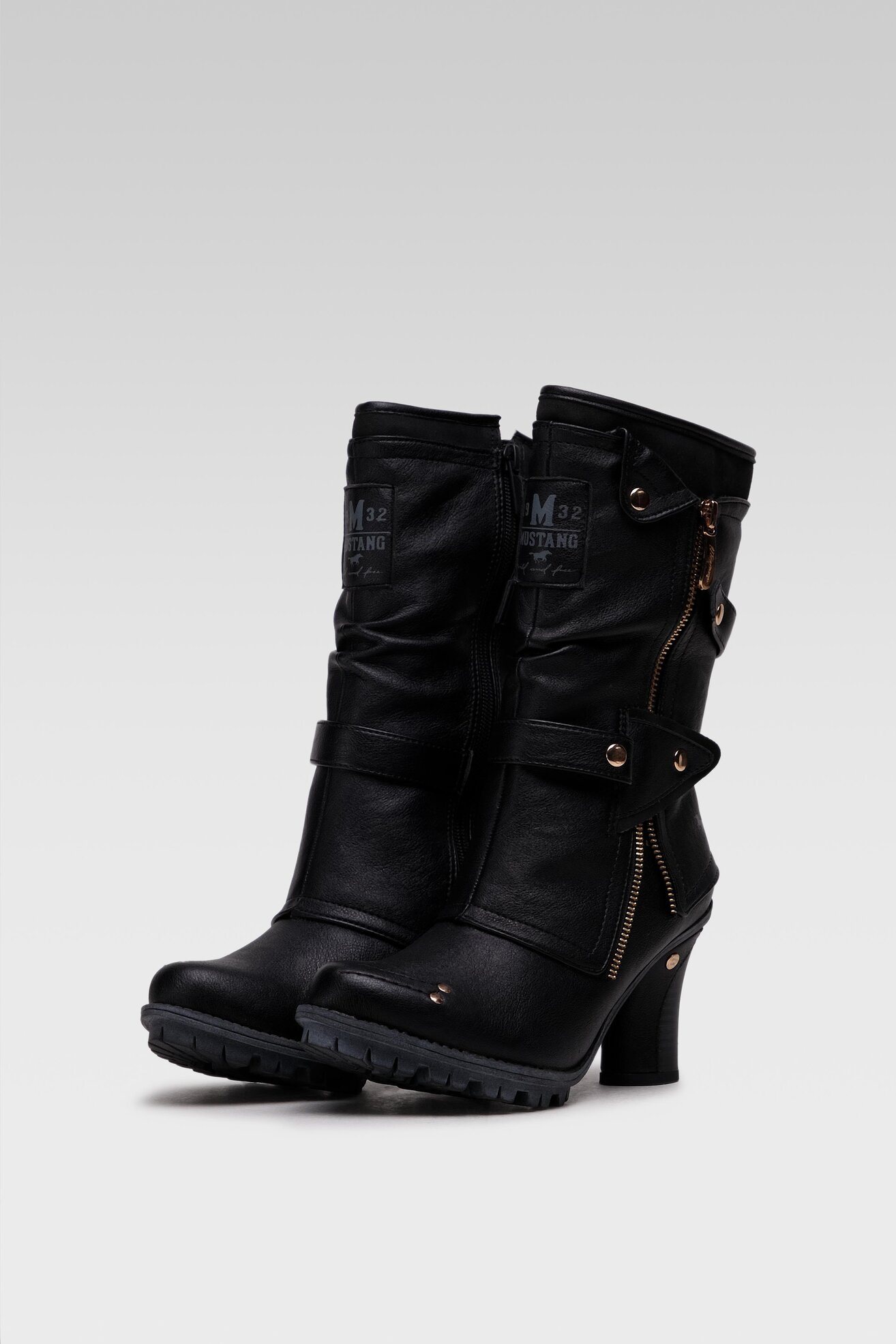 Kozaki Mustang 1141-606-9 Czarny