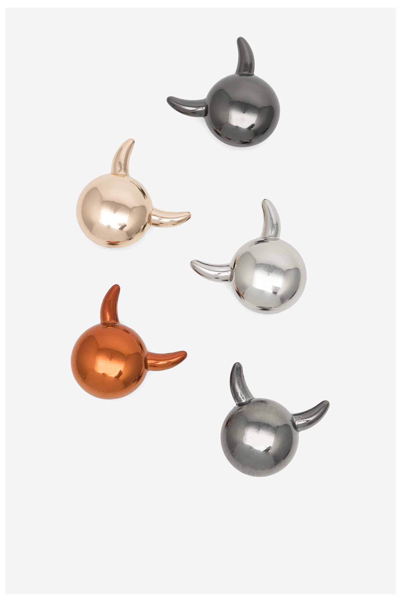 Ozdoba do butów Crocs CROCS 10011122 SHINY HORNED 5 PACK MIX