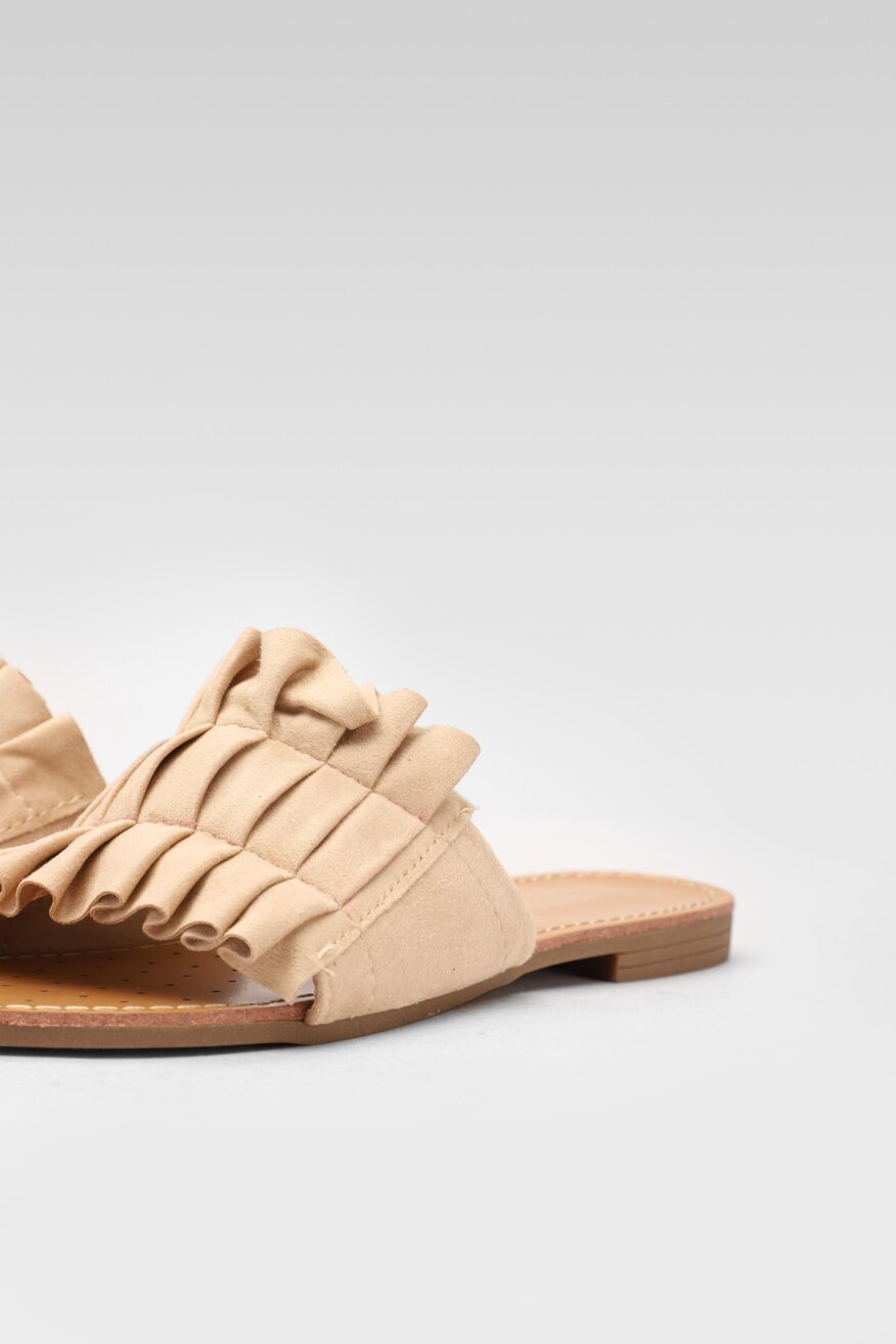 
                Bassano - Klapki pastelowe beżowe - 5903698322063