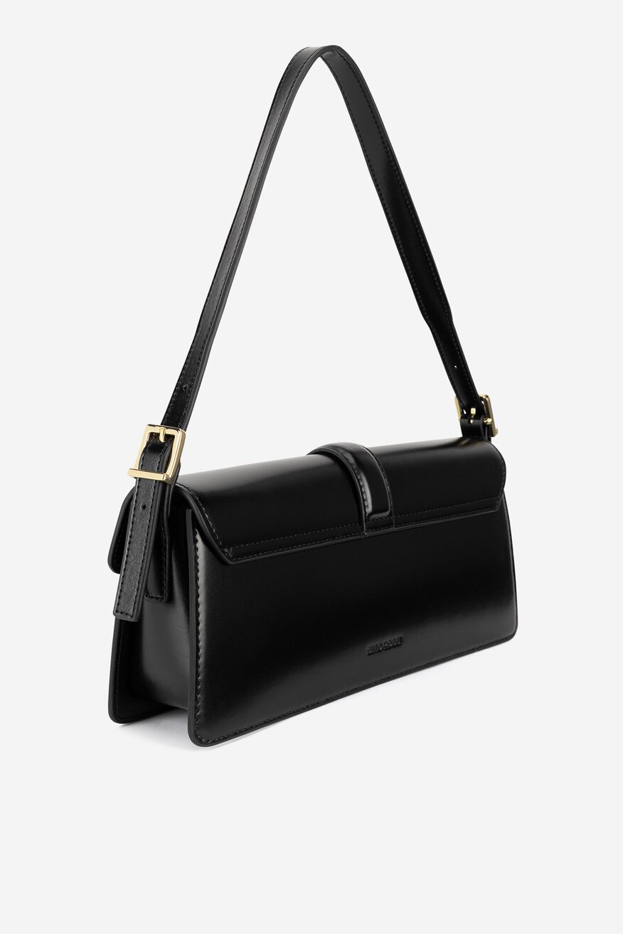 Gino Rossi - Mała skórzana torebka bagietka - 5903419772931