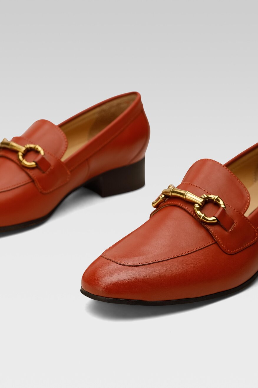 Gino Rossi - Skórzane lordsy z aplikacją - 5904248288501