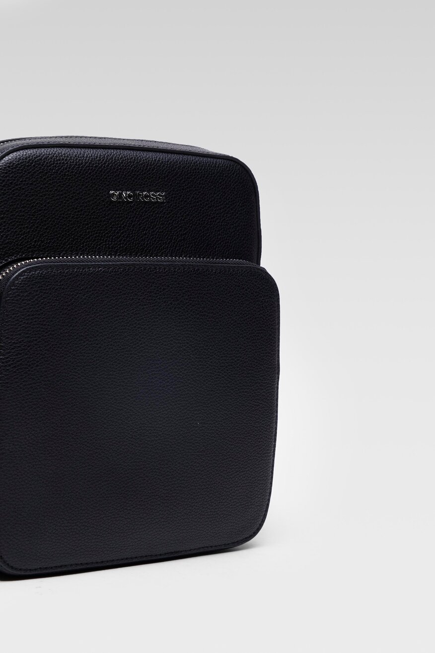 
                Gino Rossi - Saszetka skórzana czarna - 5903698859118