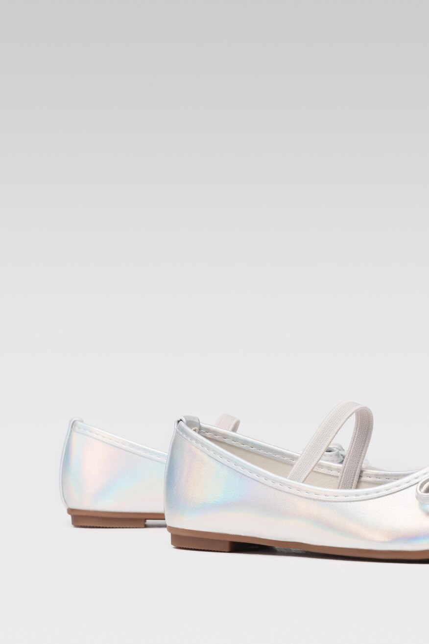 
                Nelli Blu - Półbuty z gradientem srebrne - 5903698405643