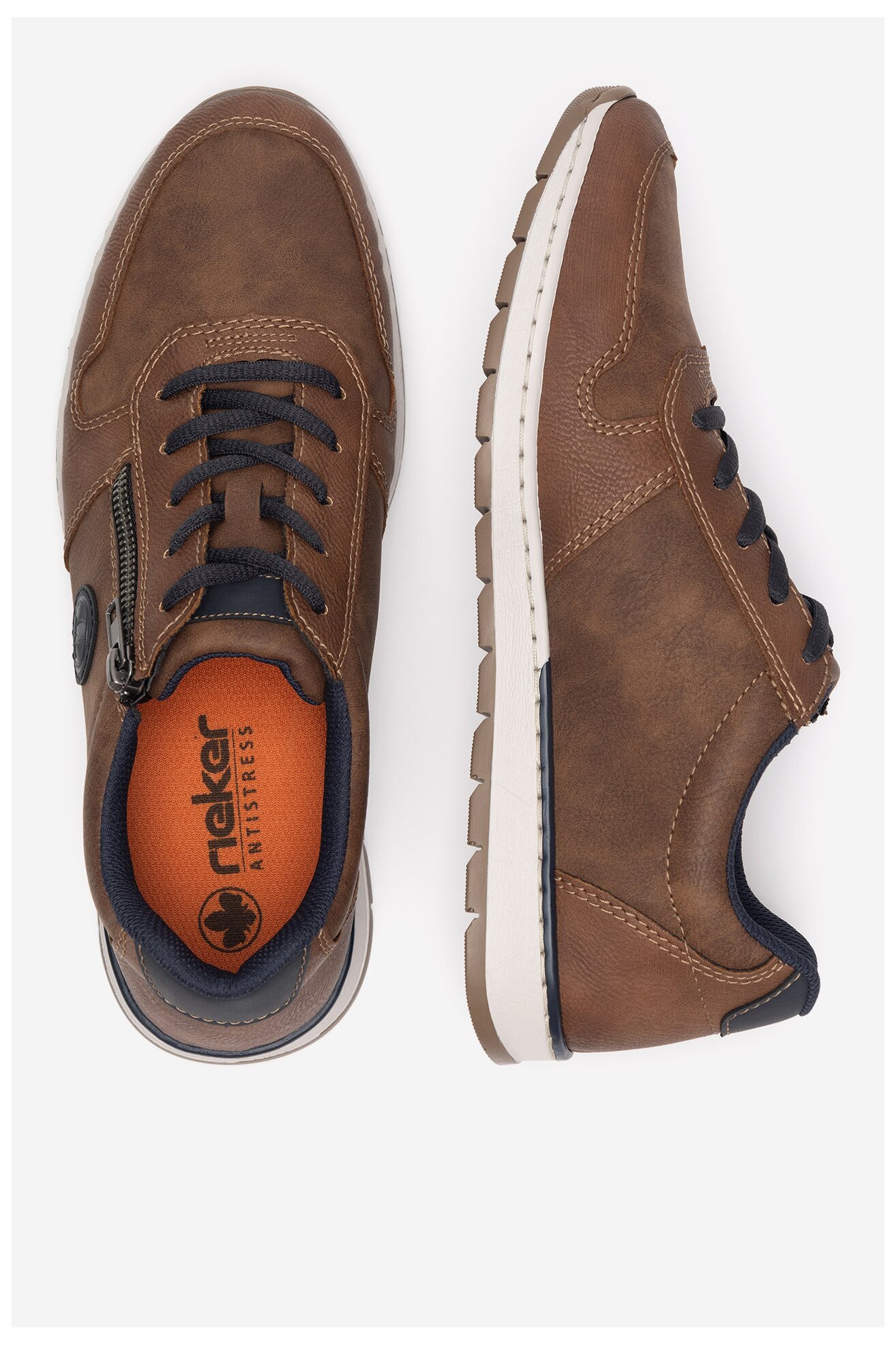 Półbuty Rieker B2114-24 Brązowy