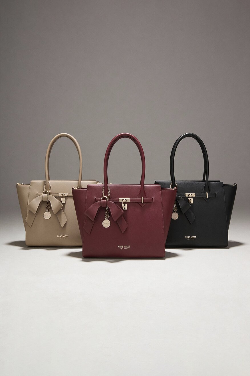 
                NINE WEST - Duża torebka kuferek - 5906751259764