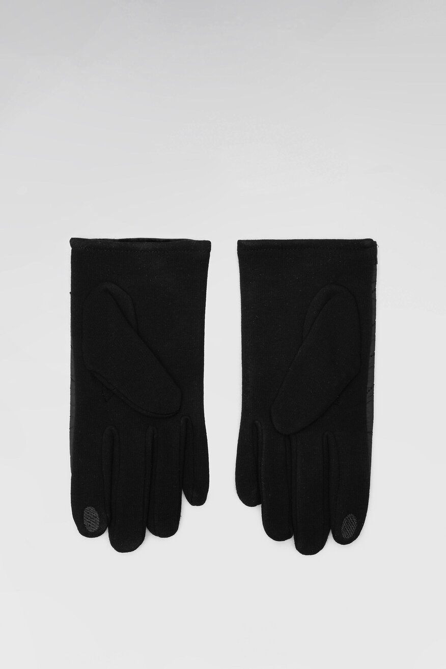 
                Gino Rossi - Rękawiczki damskie czarne - 5904248147266