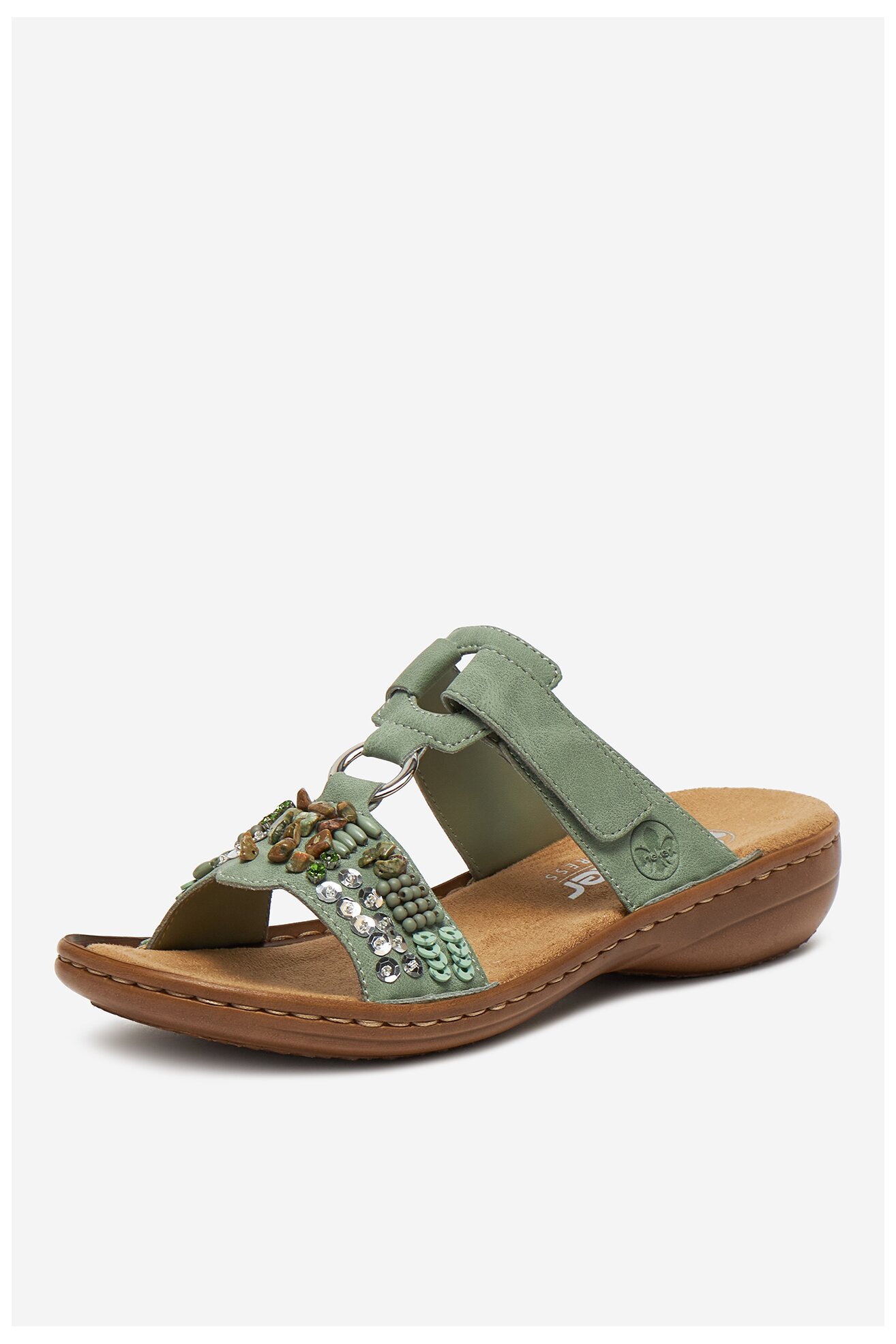 Șlapi Rieker 60814-52 VERDE DESCHIS