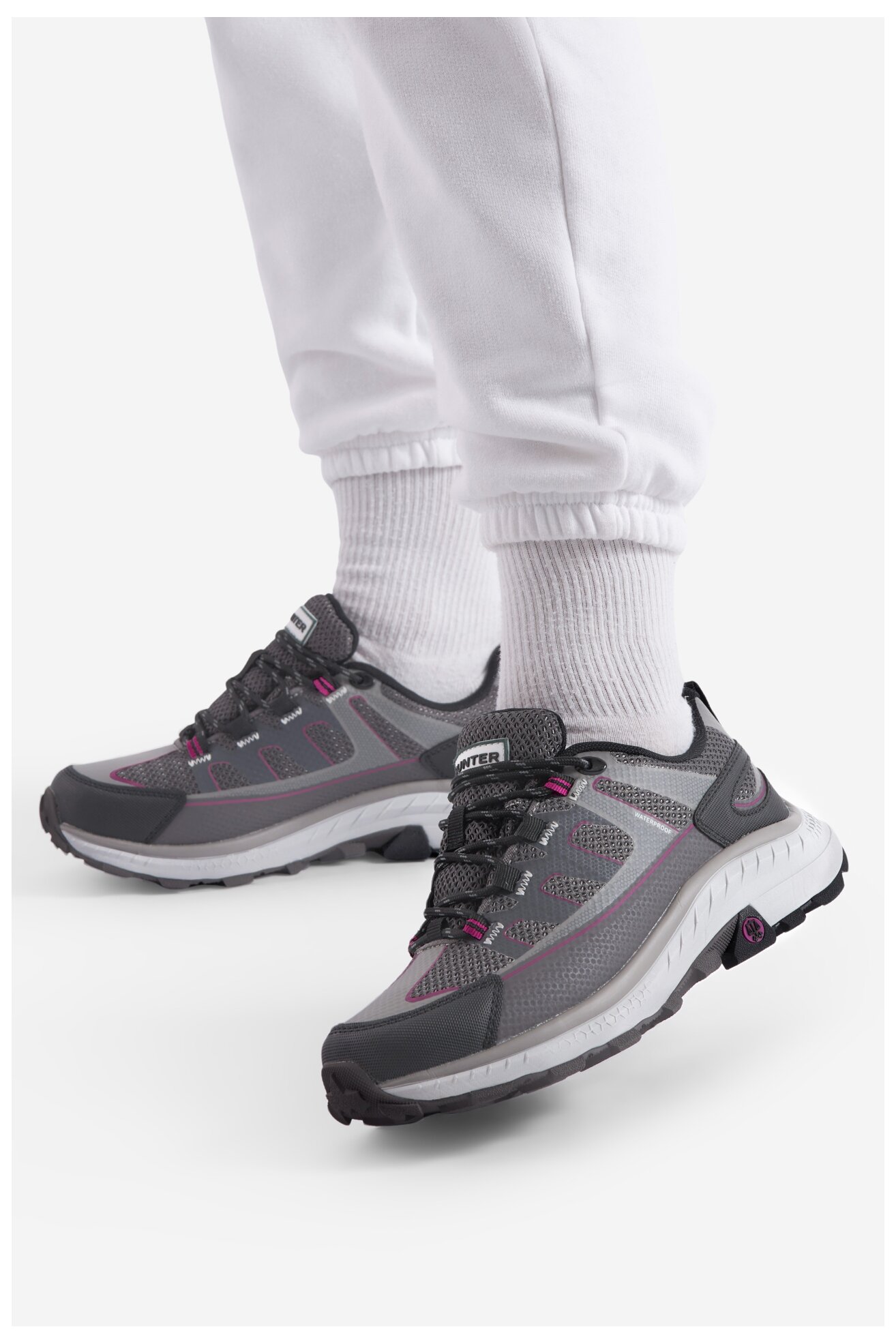 Încălțăminte de trekking HUNTER PEAK RT LOW WP GRI