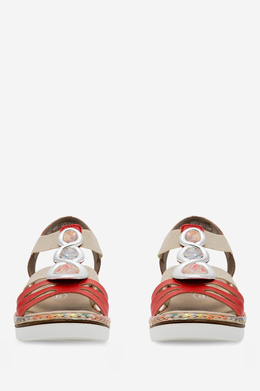 Rieker - Sandały na koturnie - 2230056238180