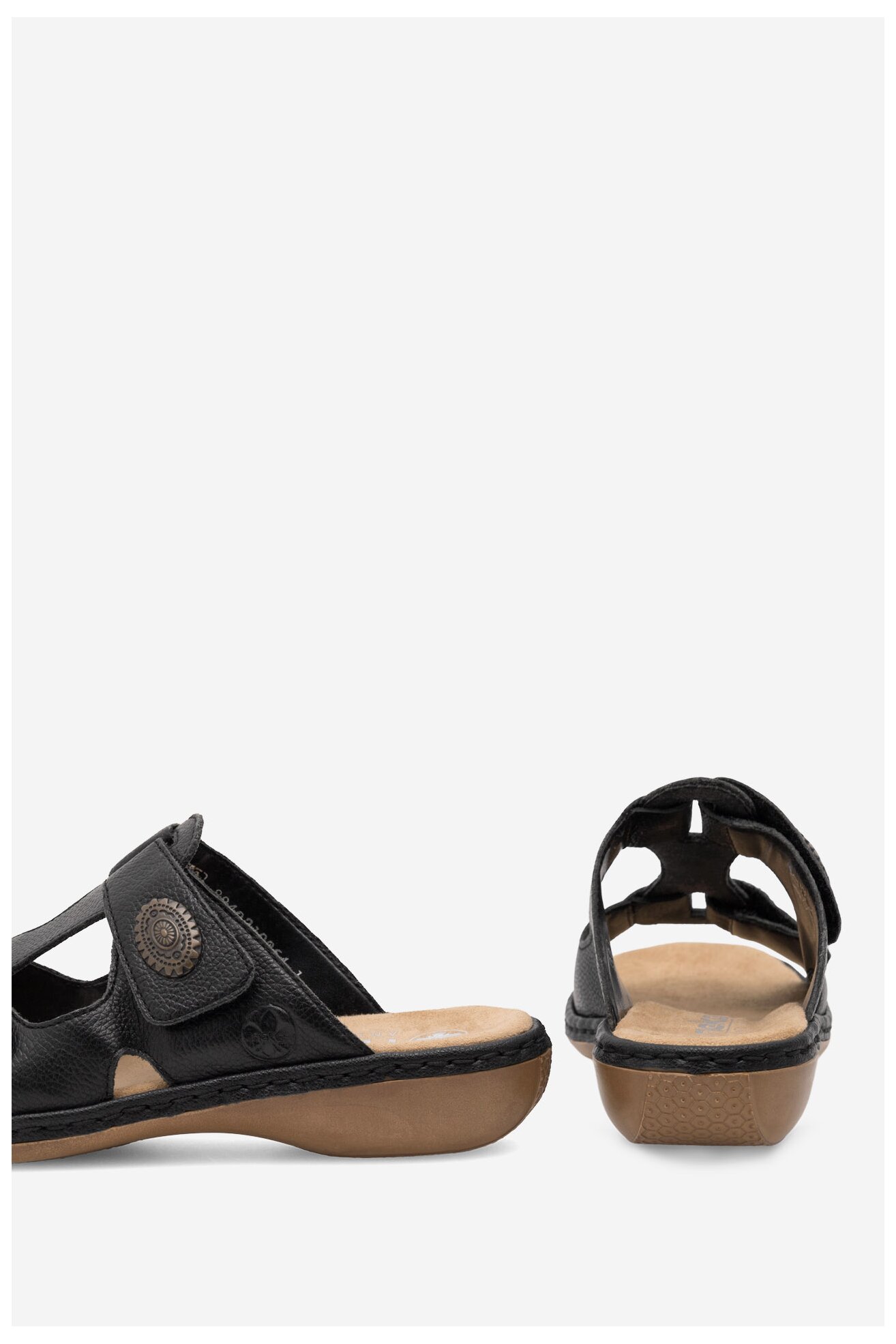 Klapki Rieker 65958-00 Czarny