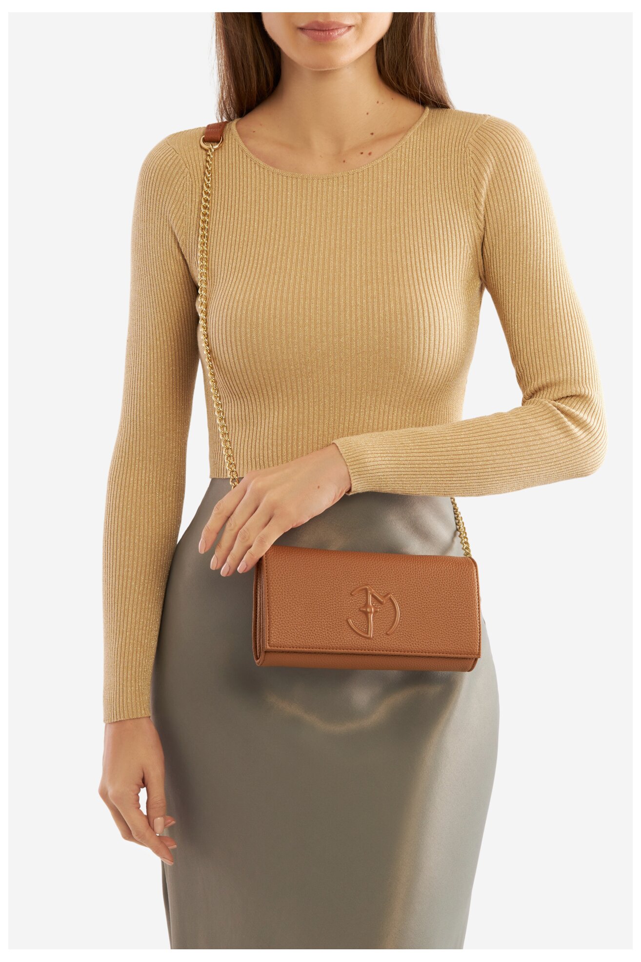 Geantă de mână EVA MINGE DAHLIA-CS10233 CREM