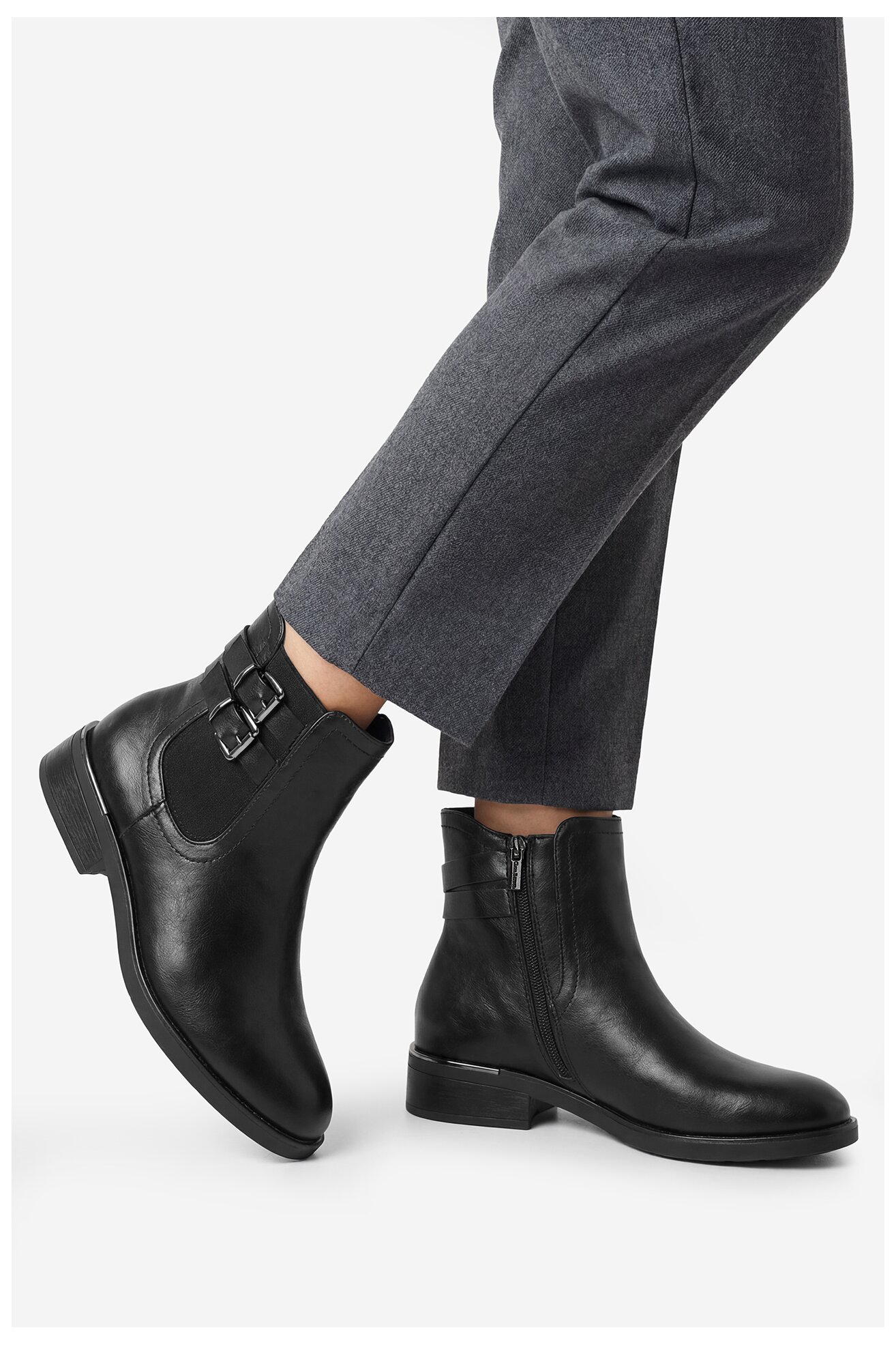 Bokacsizma Clara Barson CEO-WS6397-03 FEKETE