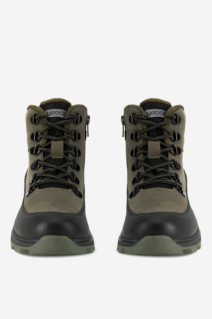 Šněrovací vyšší obuv Lasocki Young KHAKI - 5905588965091