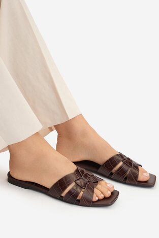 Шльопанець Gino Rossi C-WS1190-01 КОРИЧНЕВИЙ