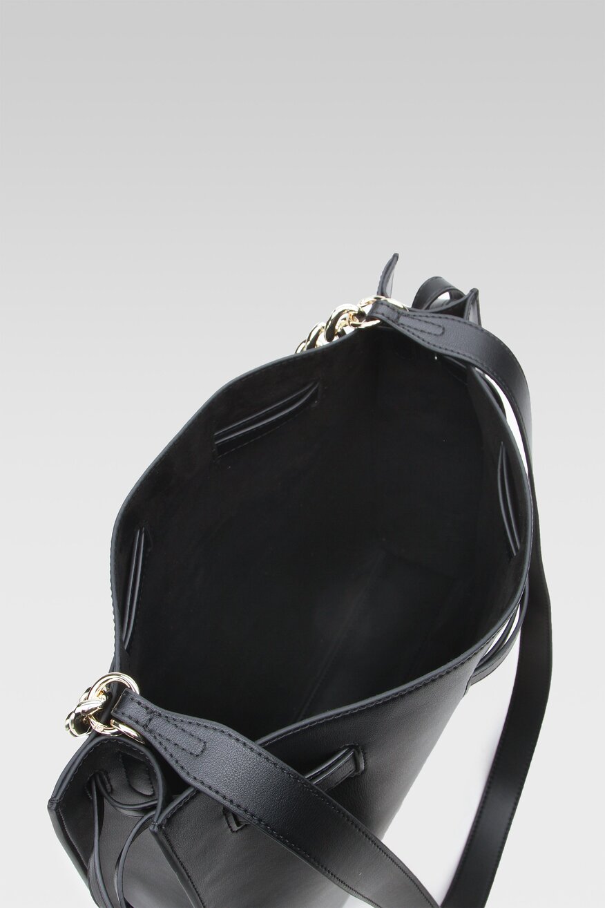 
                Badura - Torebka na ramię skórzana czarna - 5904248534981