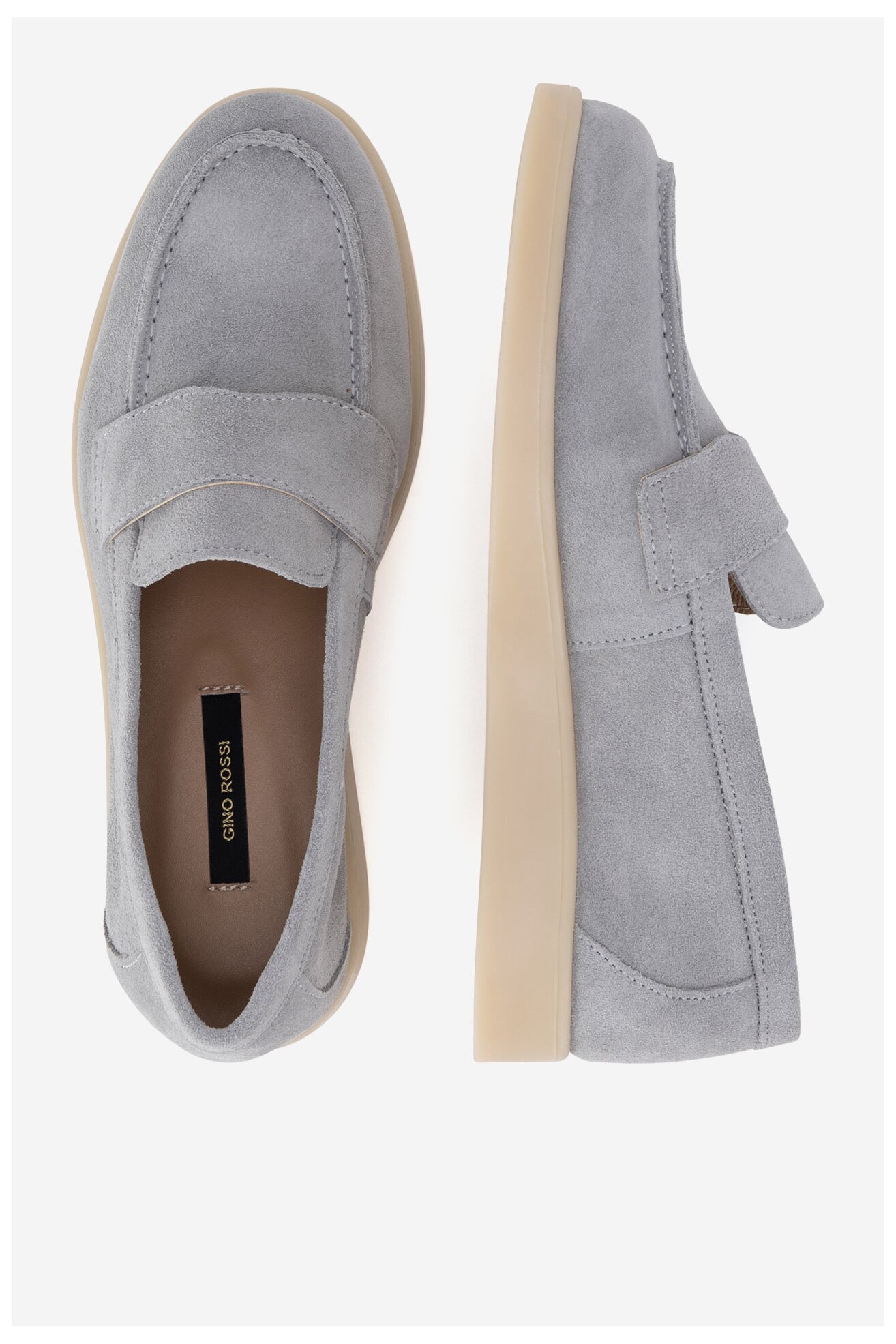 Mokasyn Gino Rossi ELIA-E25-26281 Szary jasny