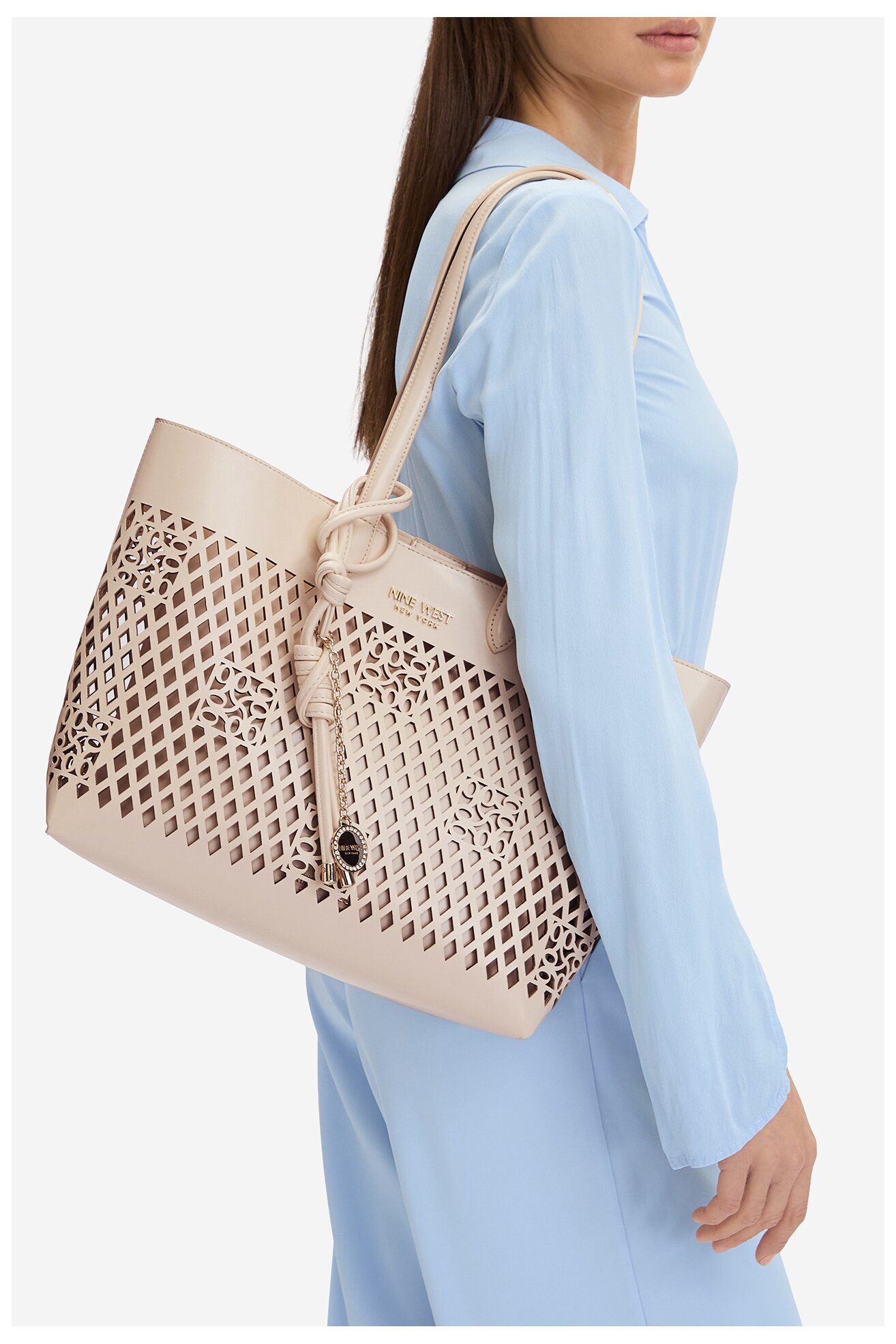 Сумка З Ремінцем NINE WEST CEO-BLEEKER PETAL-LDA8699A БЕЖЕВИЙ