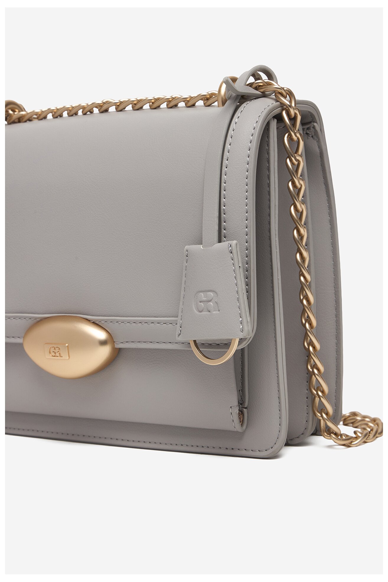 Сумка З Ремінцем Gino Rossi EO-KY129 СВІТЛО-СІРИЙ