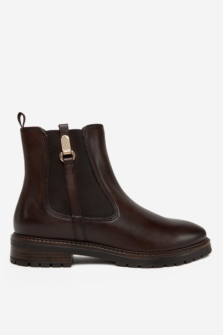 Lasocki - Botki skórzane ocieplane - 5906751406076