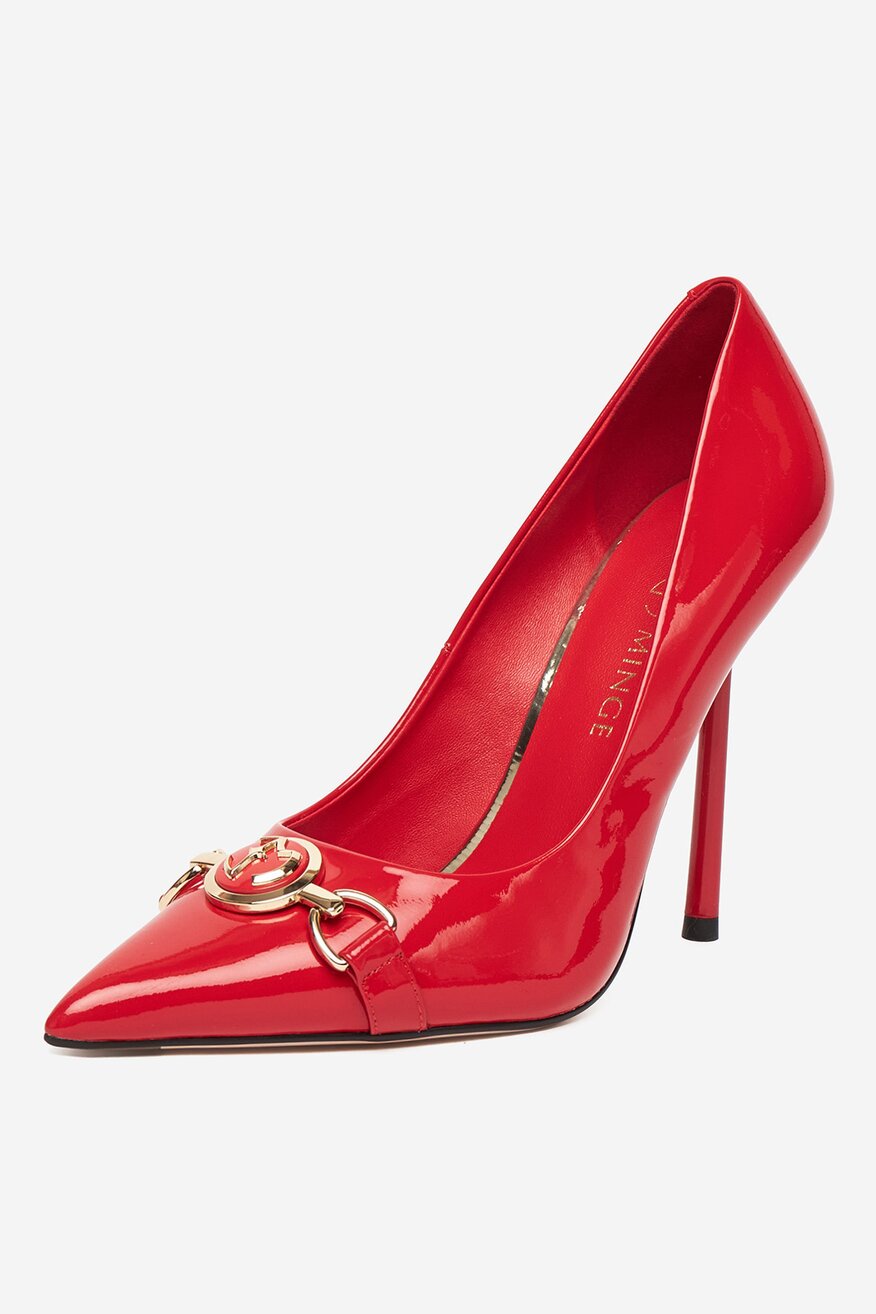 Pantofi cu toc EVA MINGE ROŞU - 5906751283493