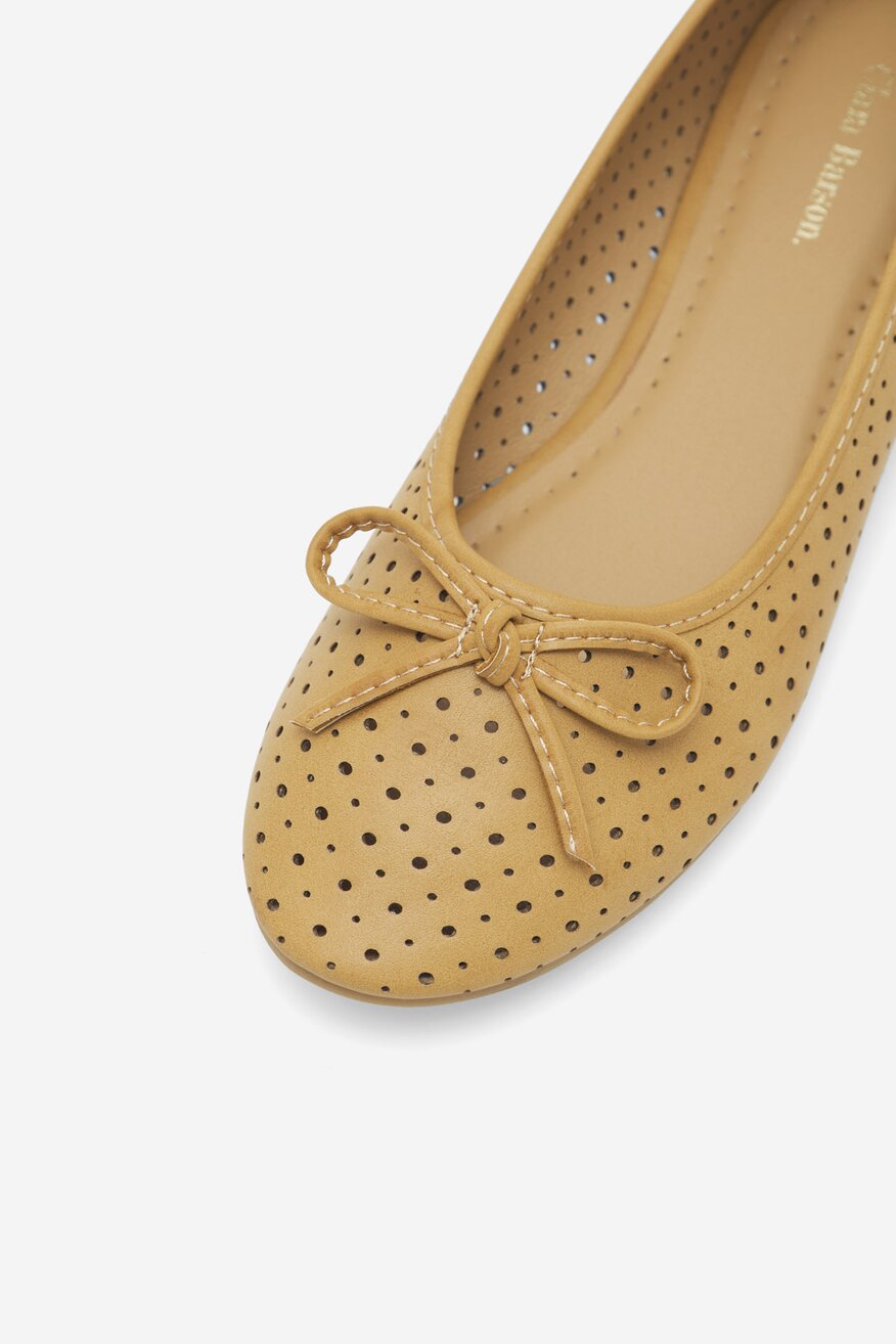 Baleriny Clara Barson CAMEL - 5905588401063