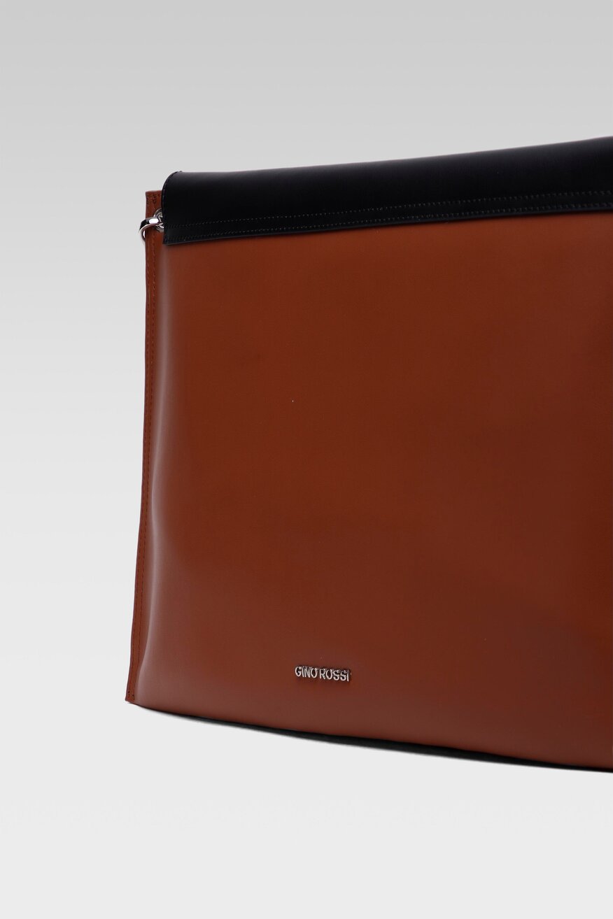 
                Gino Rossi - Torba na laptopa skórzana brązowa - 5904248333935