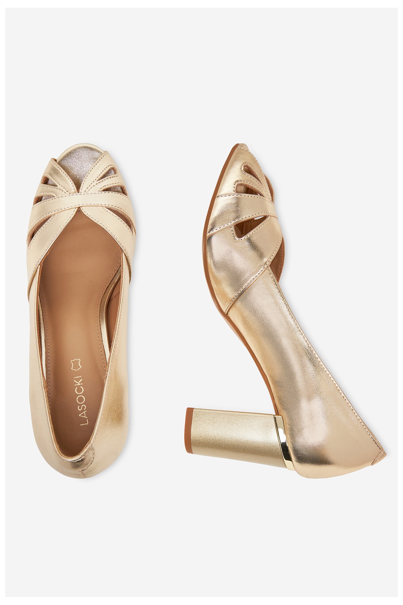 Sandály Lasocki WYL3267-8Z ZLATÁ