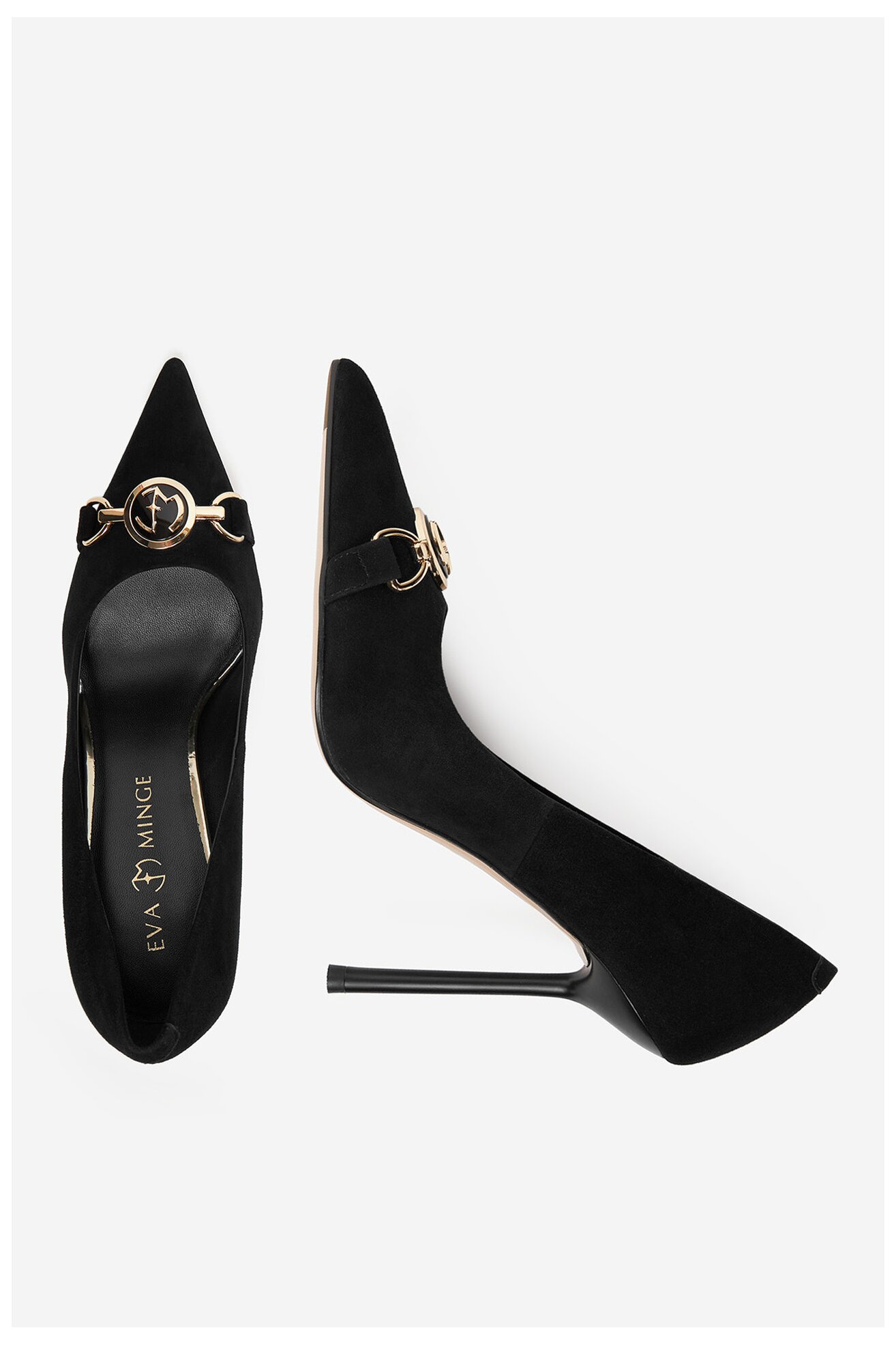 Pantofi cu toc EVA MINGE EO-LILA-1677-13-3S NEGRU