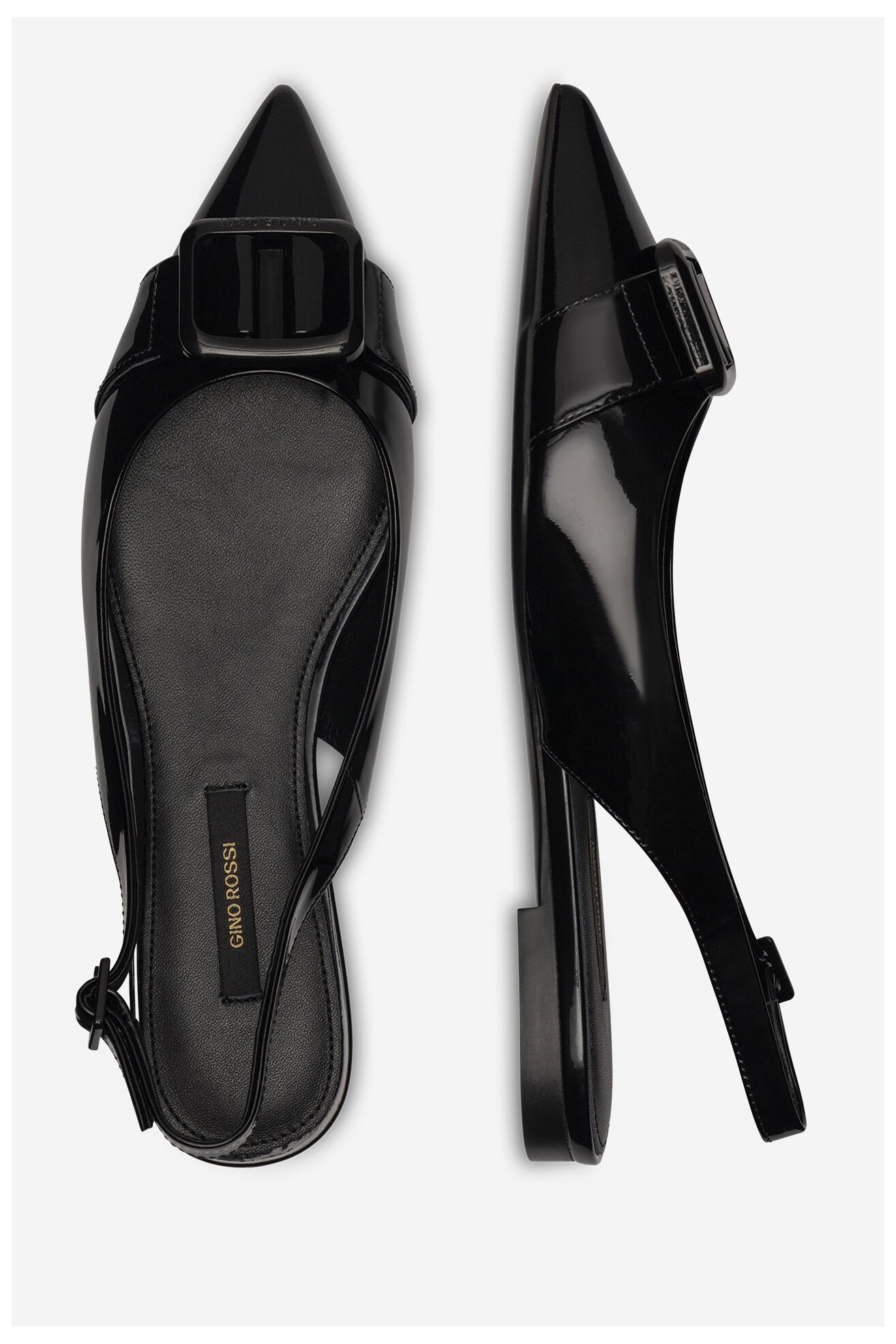 Baleriny Gino Rossi AGORA-V1166-01-1 Czarny