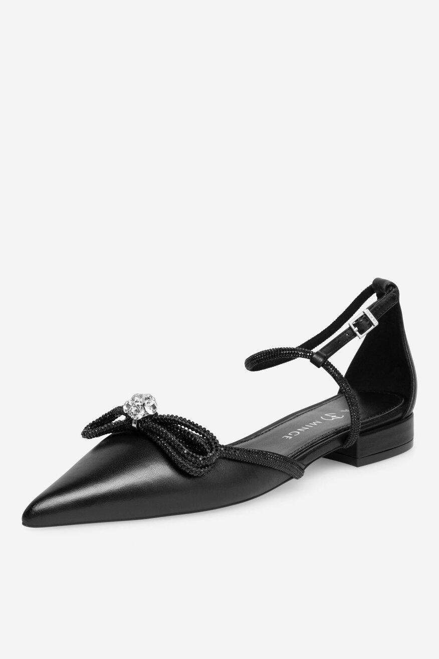 
                EVA MINGE - Baleriny skórzane - 5905588376163