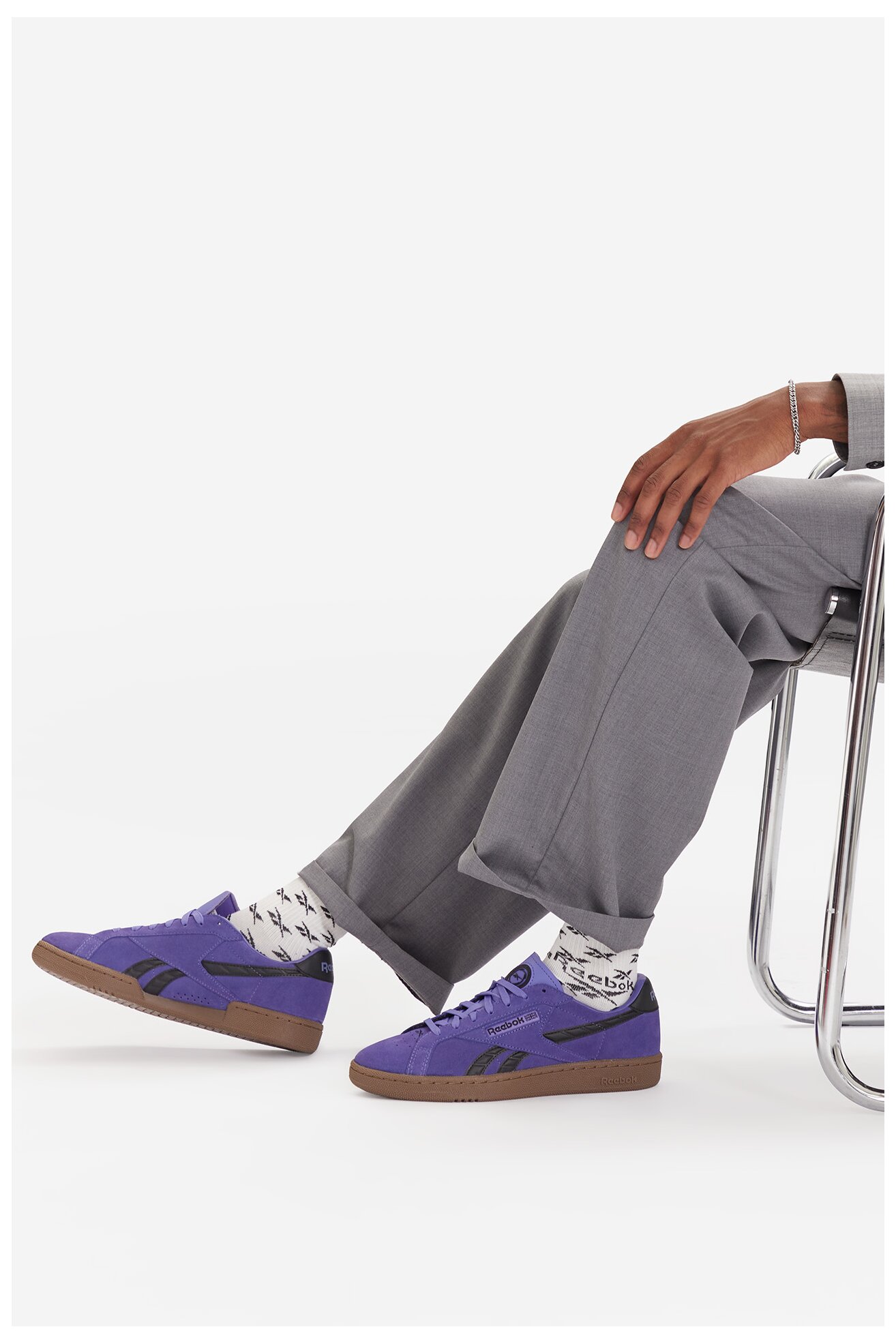 Încălțăminte sport Reebok EO-CLUB C GROUNDS UK 100228140 MOV