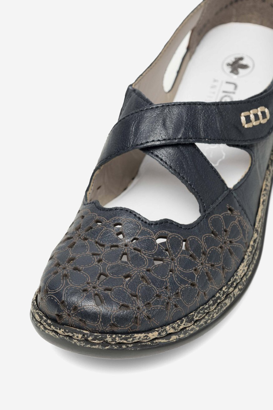 
                Rieker - Skórzane baleriny - 2230056261621