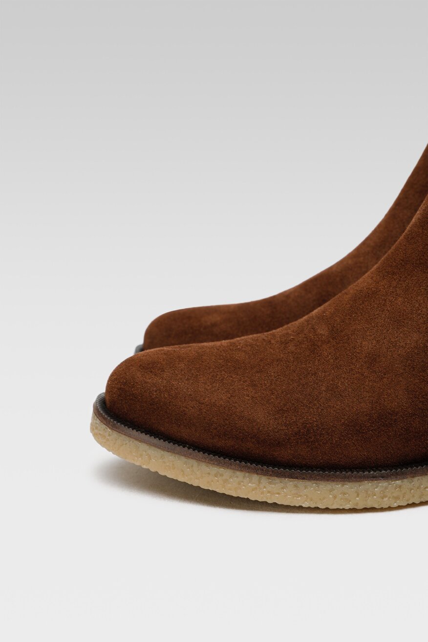 Gino Rossi - Skórzane botki brązowe - 5904862390765