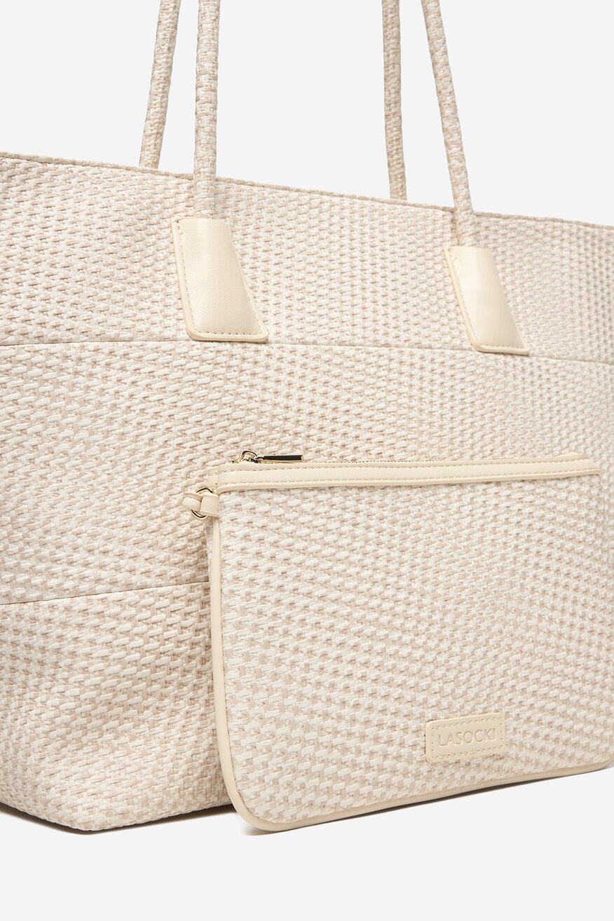 Дамска чанта Lasocki CEO-LSK-L-005-09 СЛОНОВА КОСТ - 5906751521533