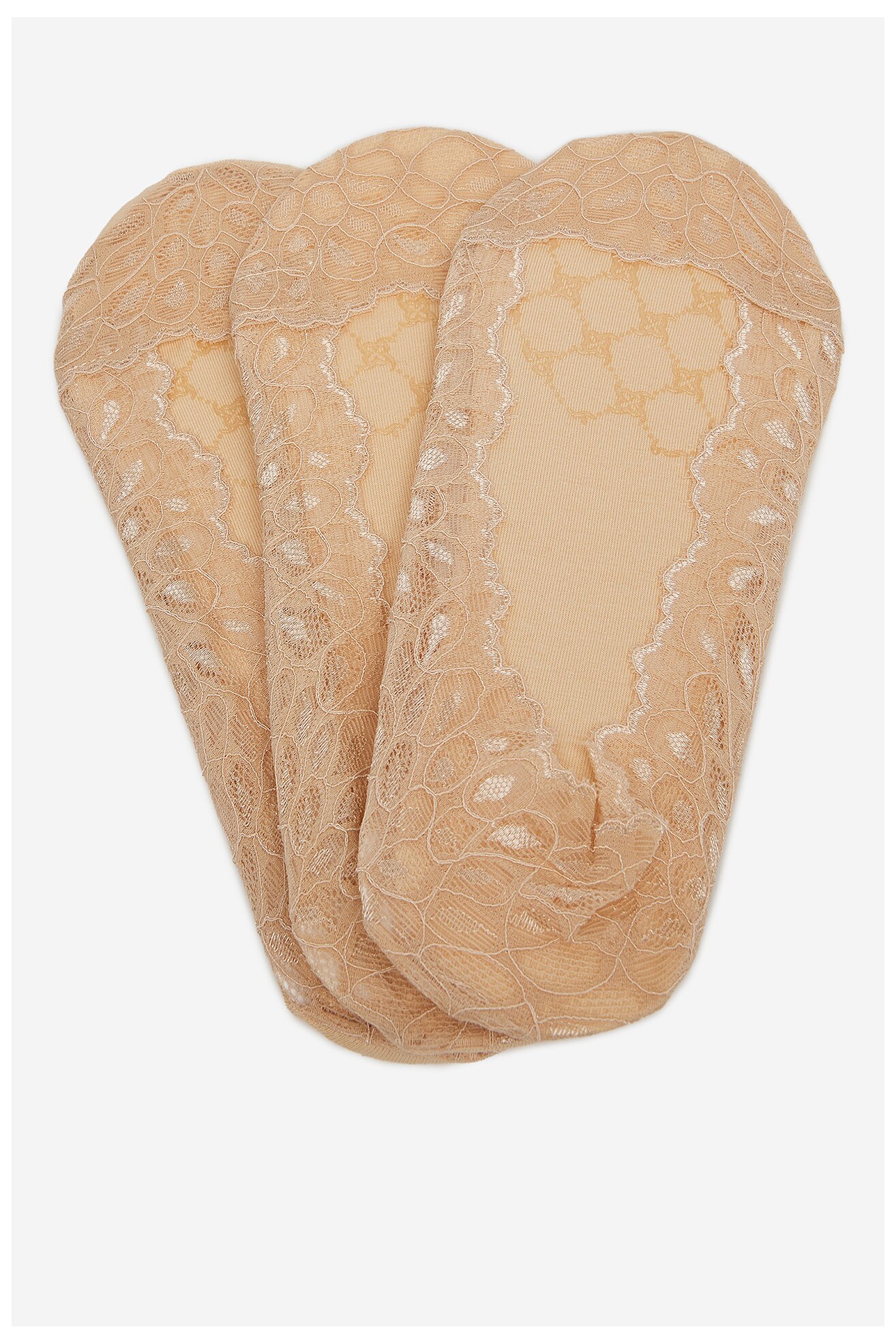 Skarpetki NINE WEST LA_NW_4WB_004_SS25 (3-PACK) Beżowy