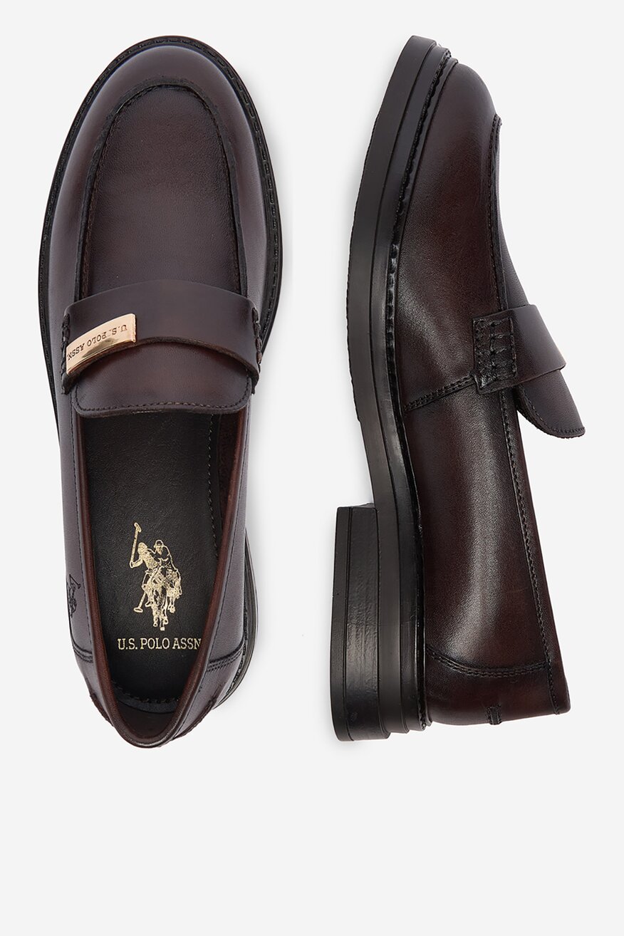 
                U.S. POLO ASSN. - Loafersy skórzane - 5907964012603