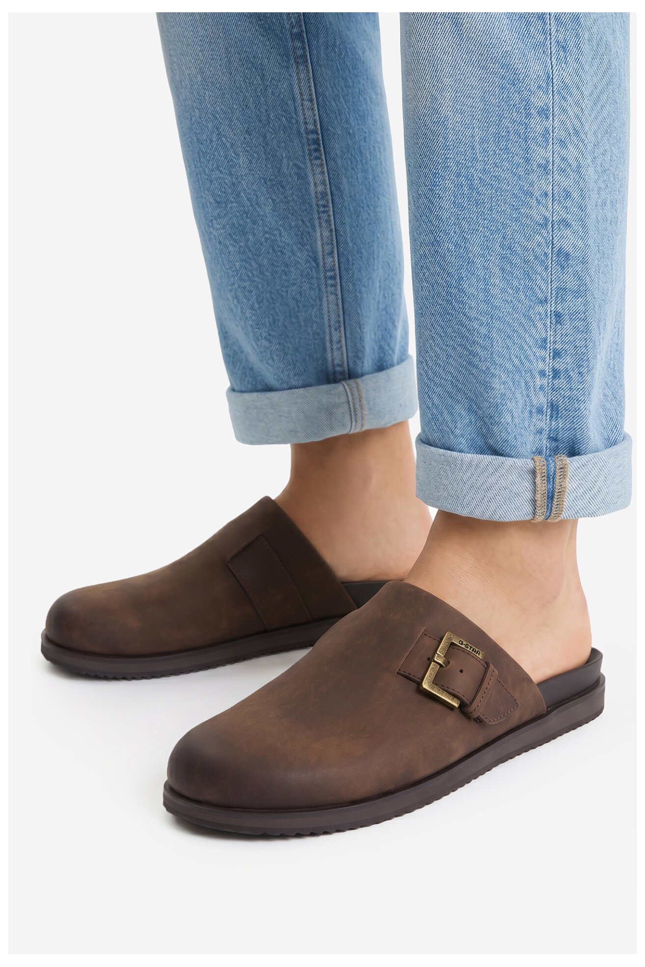 Klapki G-STAR RAW EO-MOBEL-01 MI34 Brązowy