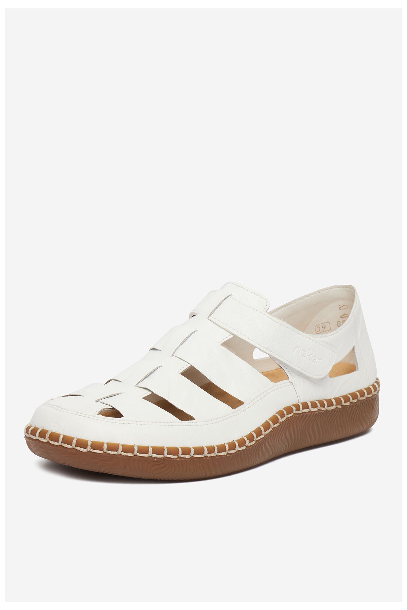 Półbuty Rieker CEO-N2453-80 Biały
