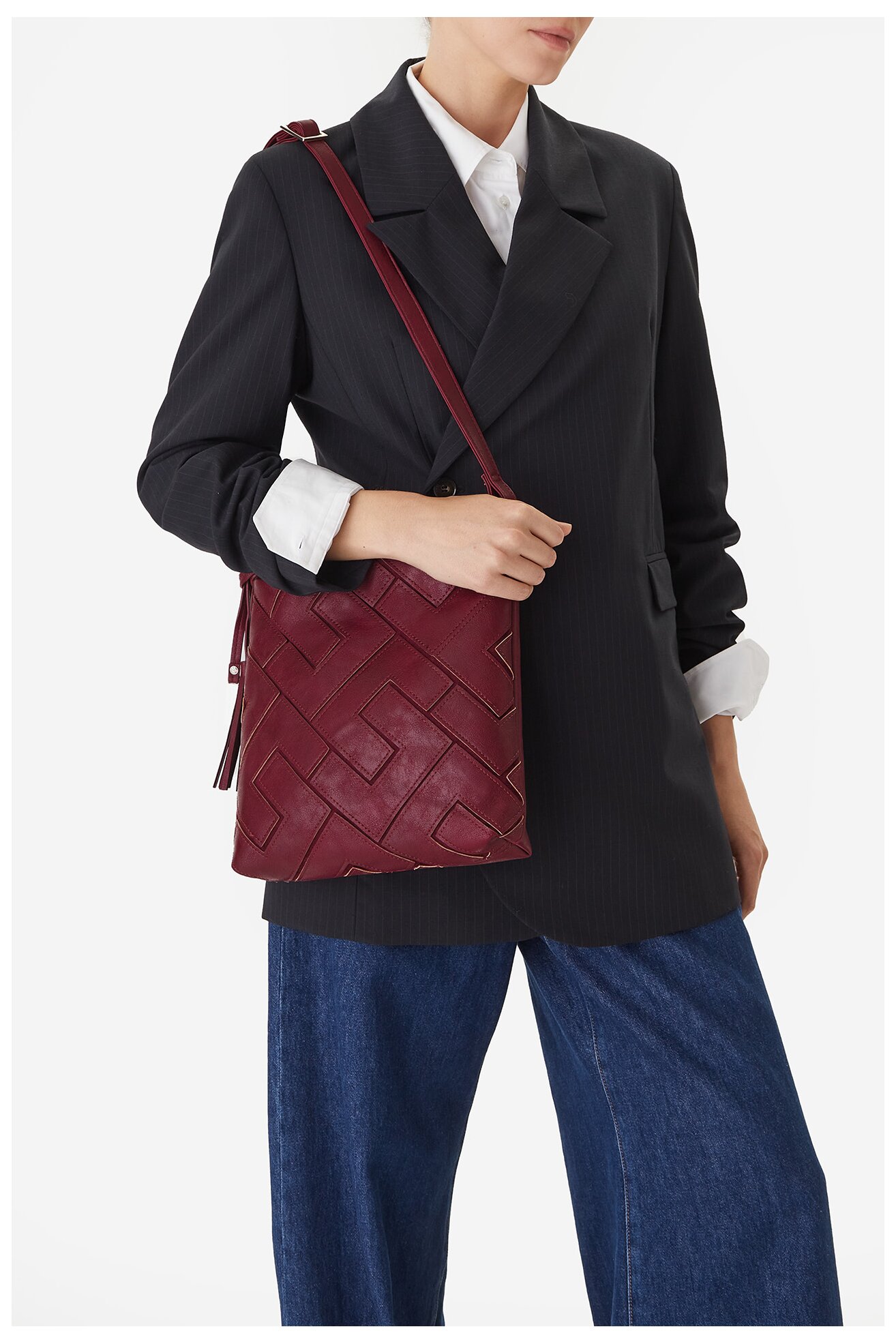 Kézitáska Lasocki C-MLP-E-024-05 BORDÓ