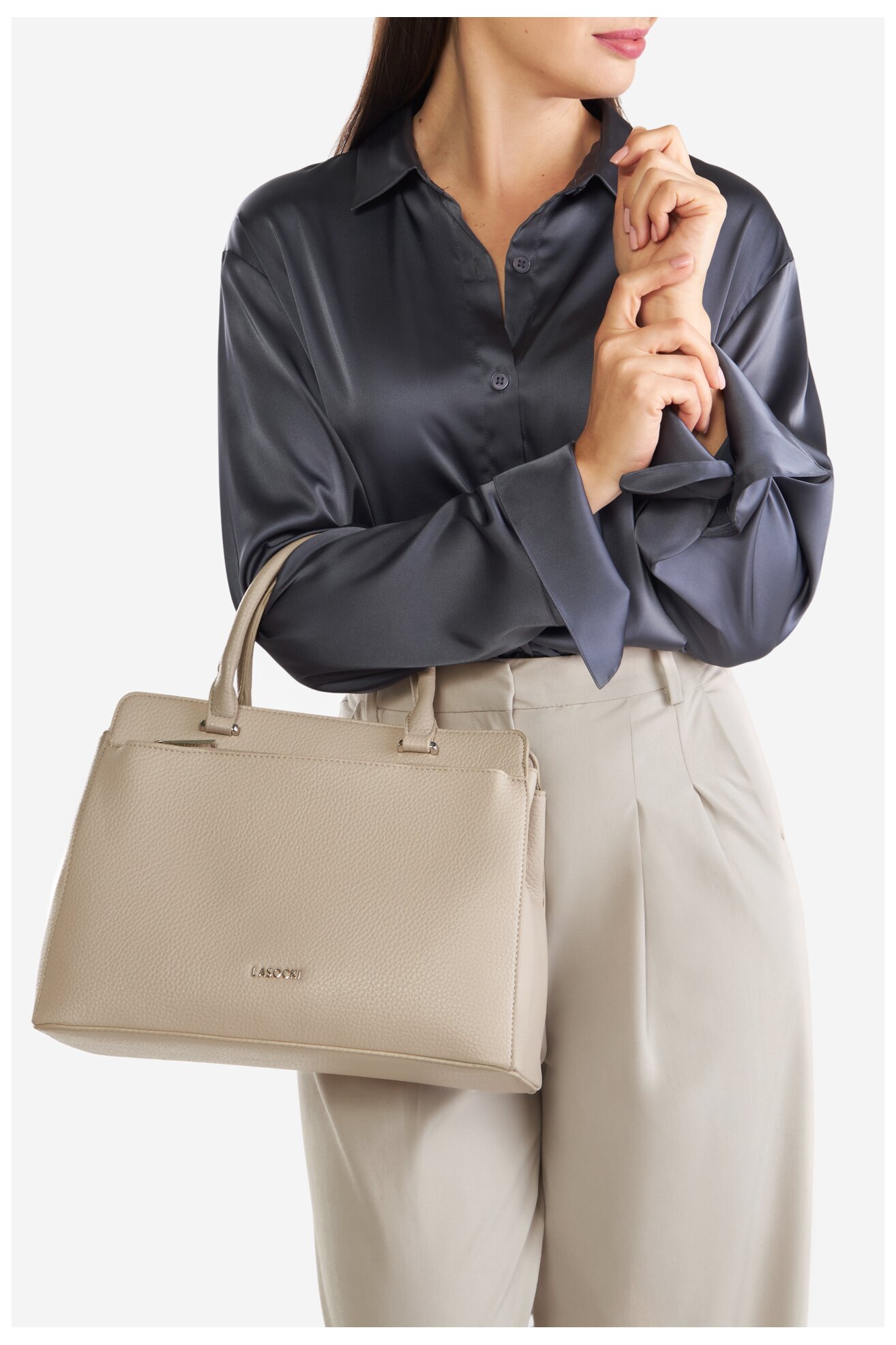 Kézitáska Lasocki LSK-L-003-07 BÉZS