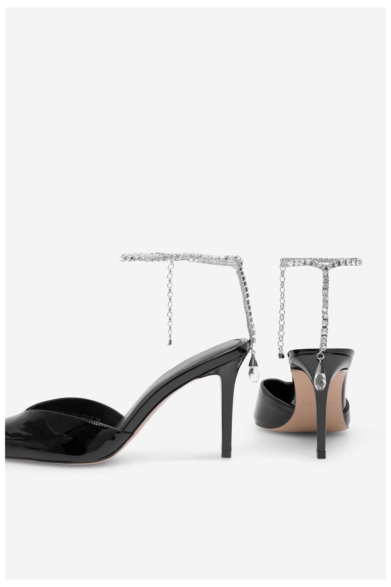 Pantofi cu toc EVA MINGE FLORENCIA-323-101-2 NEGRU