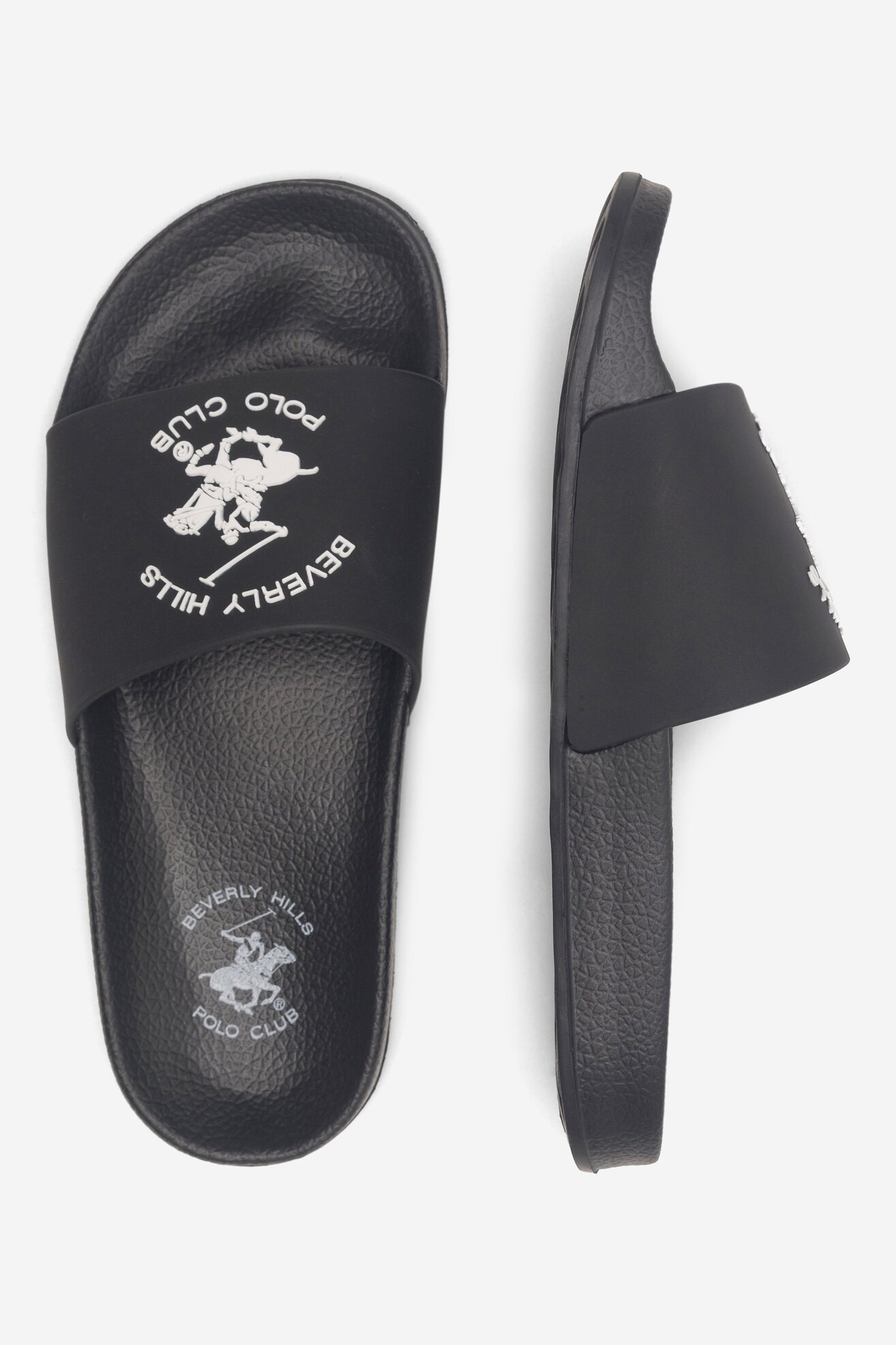 Klapki basenowe Beverly Hills Polo Club WP-CA23052-1C Czarny