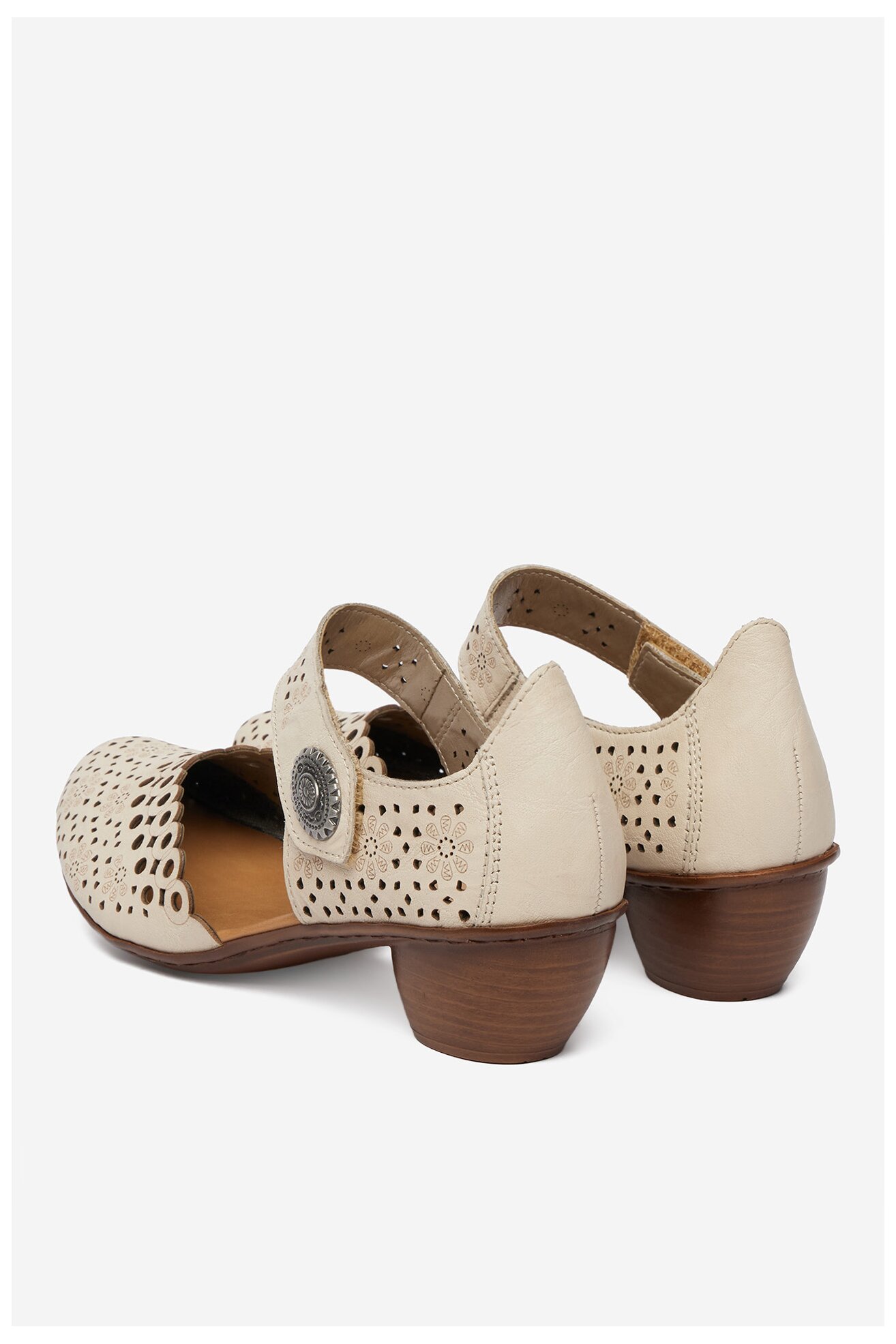 Czółenka Rieker CEO-43753-60 Beżowy